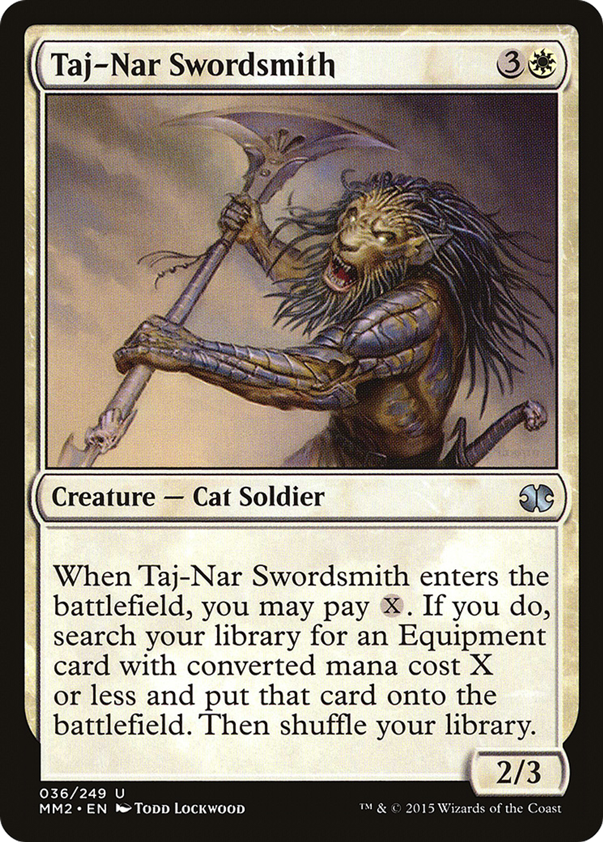 Taj-Nar Swordsmith — Modern Masters 2015 — Magic: The Gathering