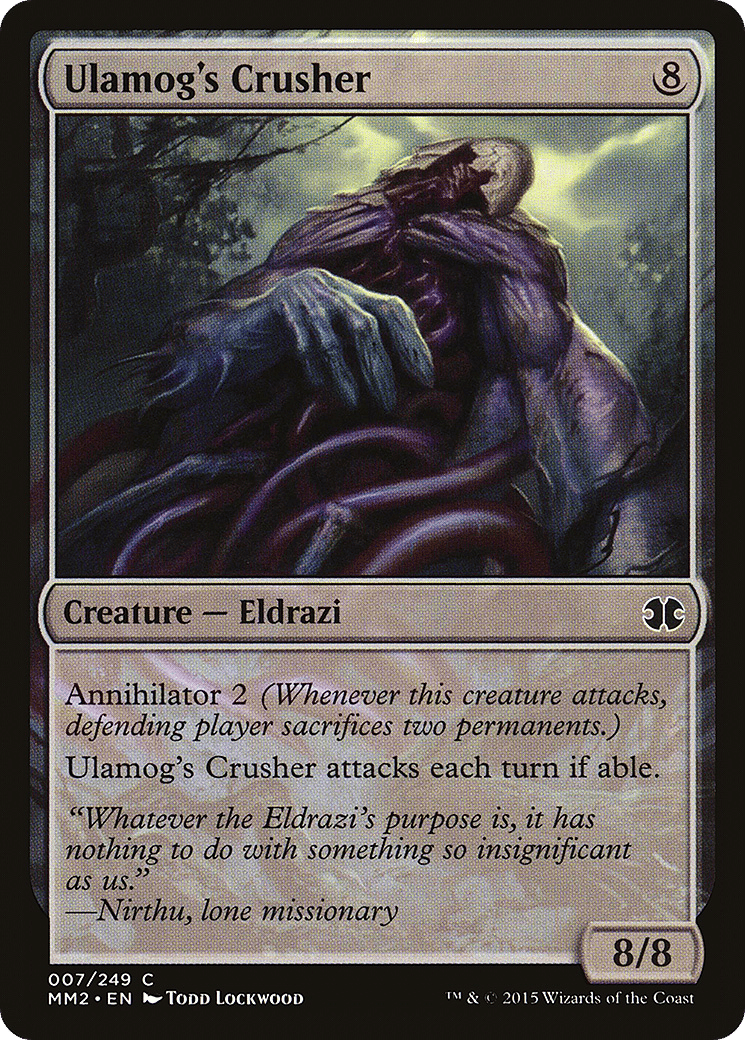 Ulamog's Crusher — Modern Masters 2015 — Magic: The Gathering