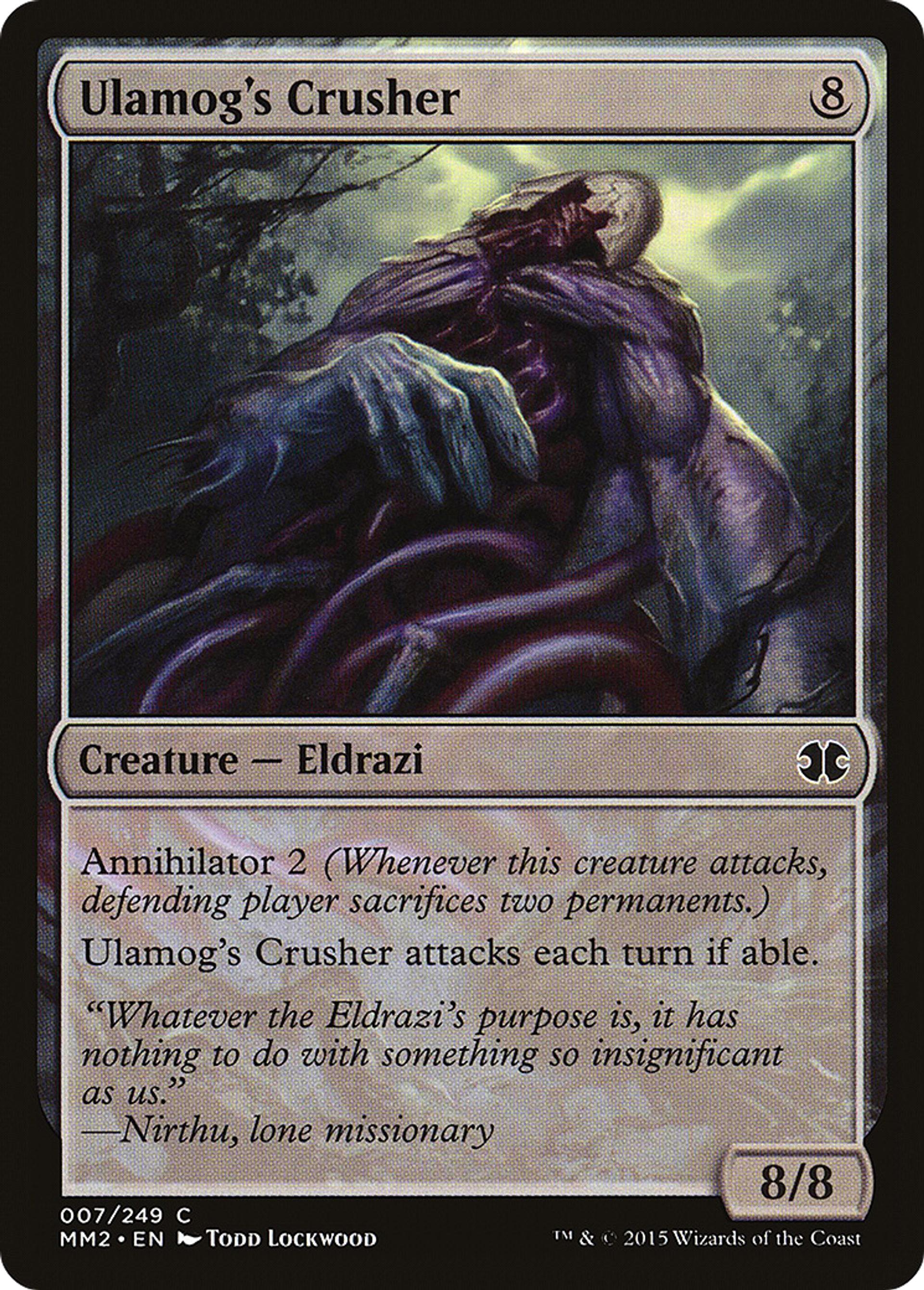 Ulamog's Crusher — Modern Masters 2015 — Magic: The Gathering