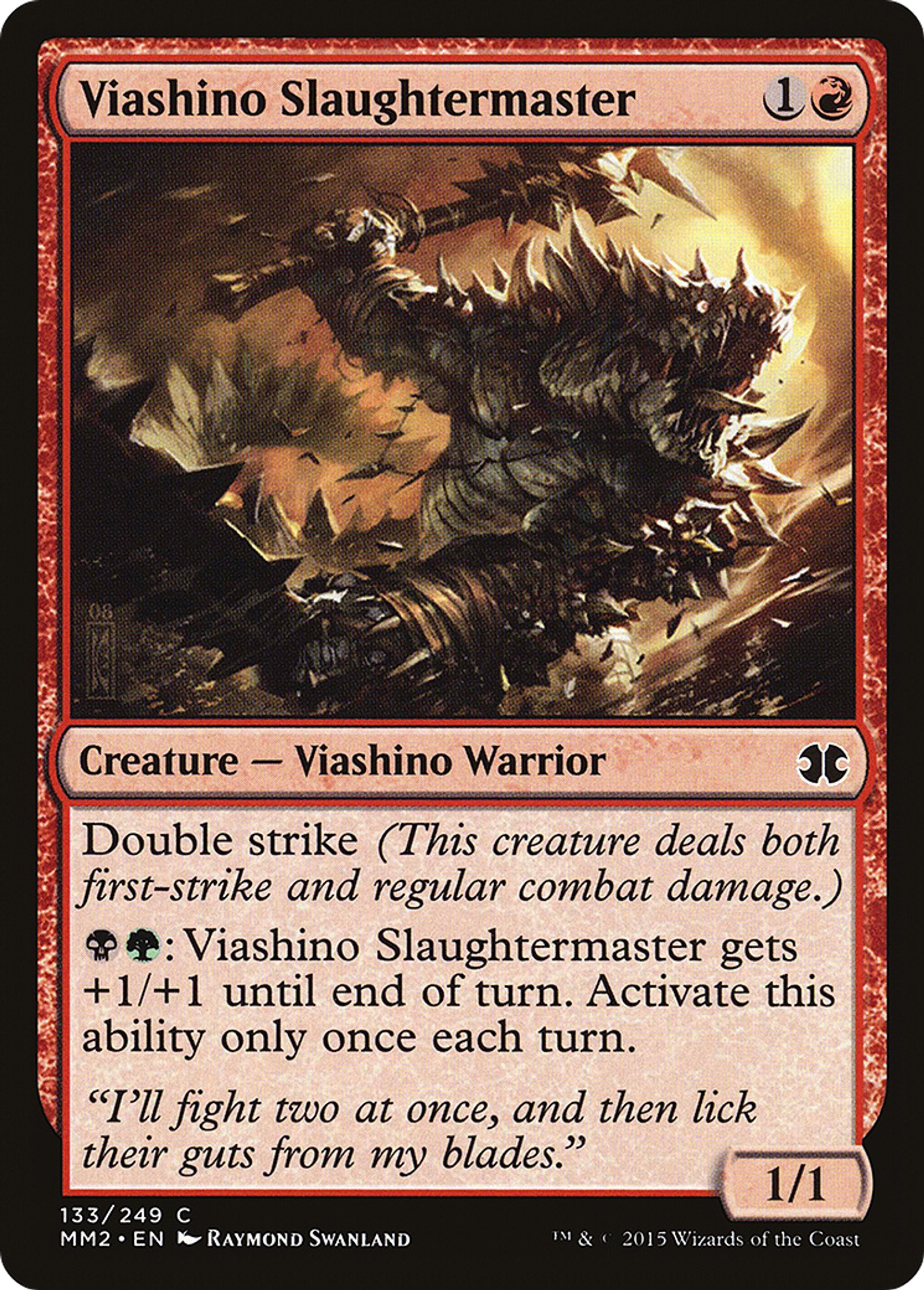 Viashino Slaughtermaster — Modern Masters 2015 — Magic: The Gathering