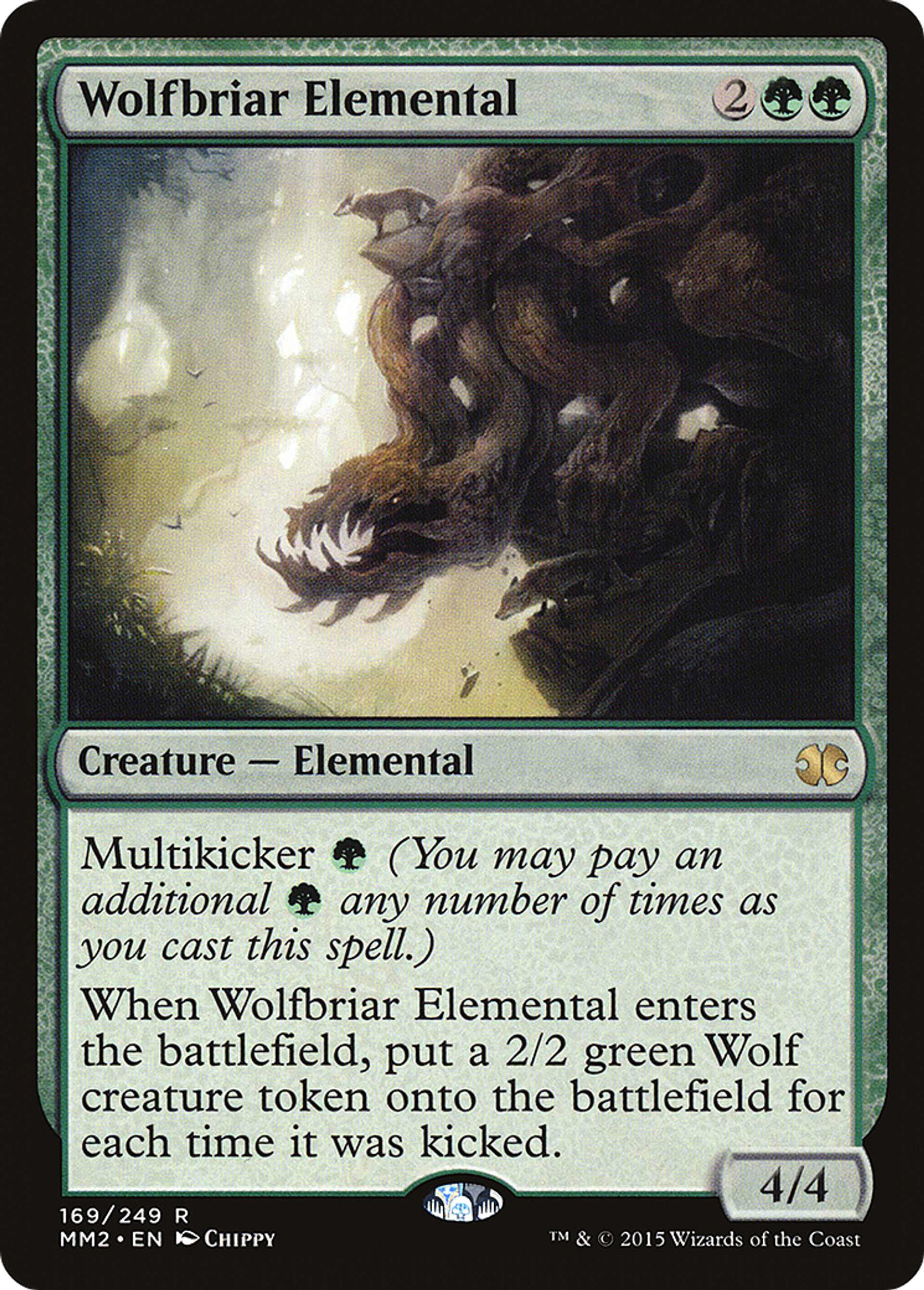 Wolfbriar Elemental — Modern Masters 2015 — Magic: The Gathering