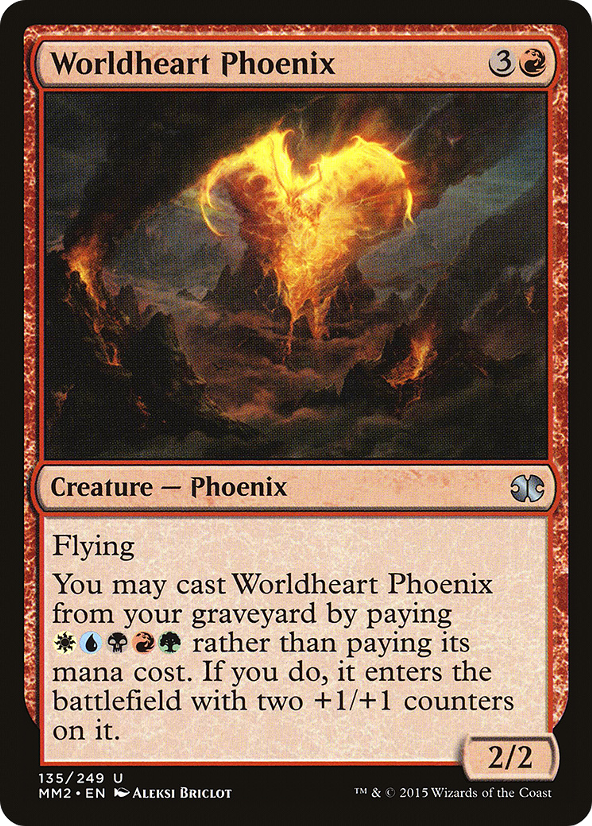 Worldheart Phoenix — Modern Masters 2015 — Magic: The Gathering