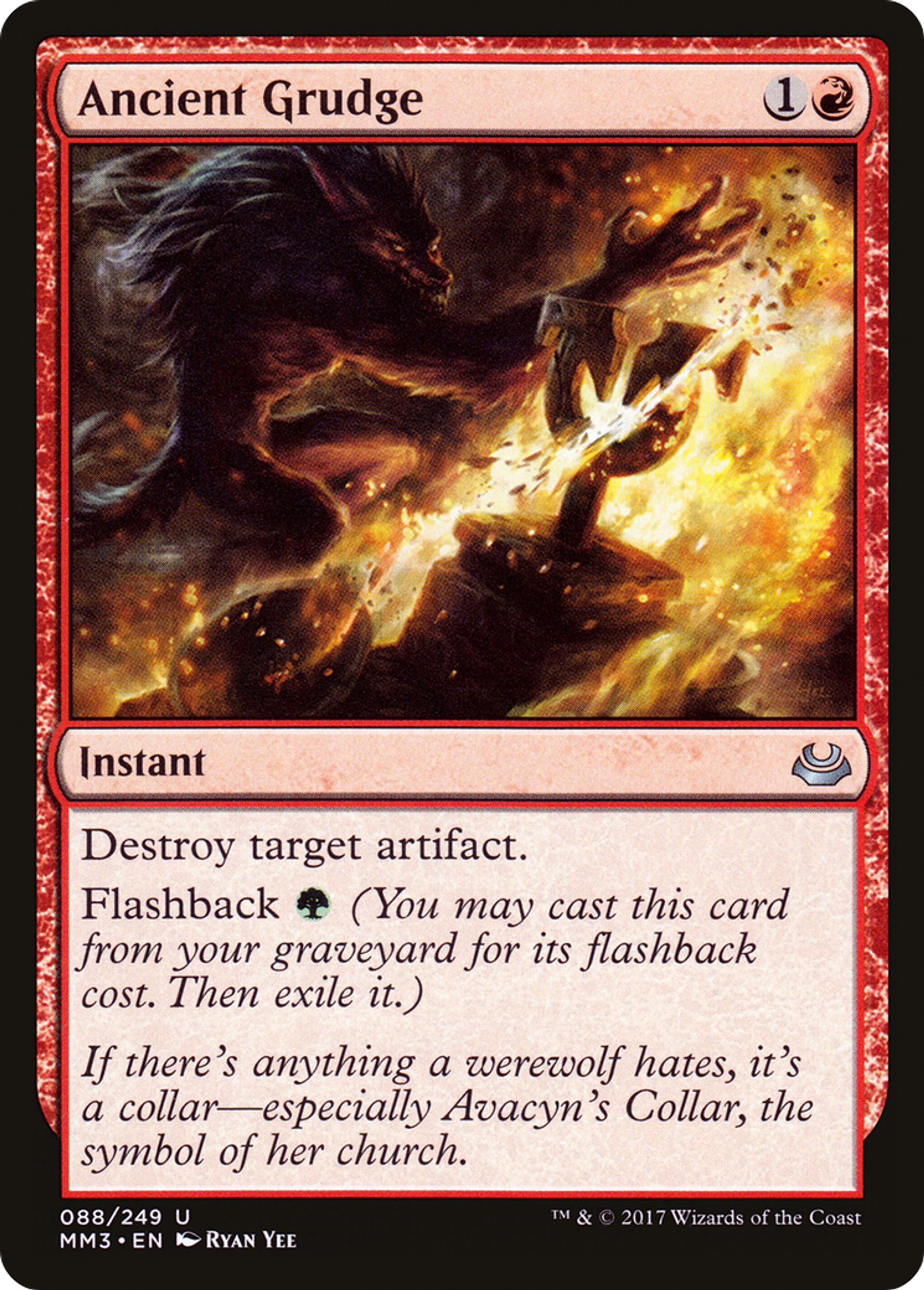 Ancient Grudge — Modern Masters 2017 — Magic: The Gathering