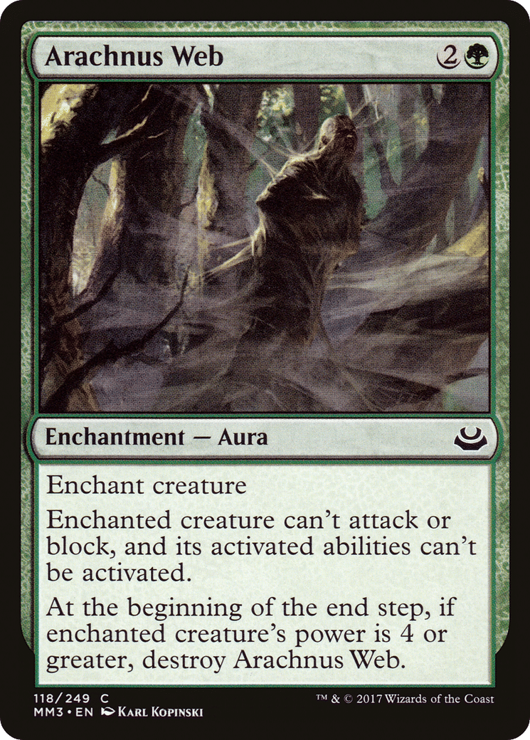 Arachnus Web — Modern Masters 2017 — Magic: The Gathering