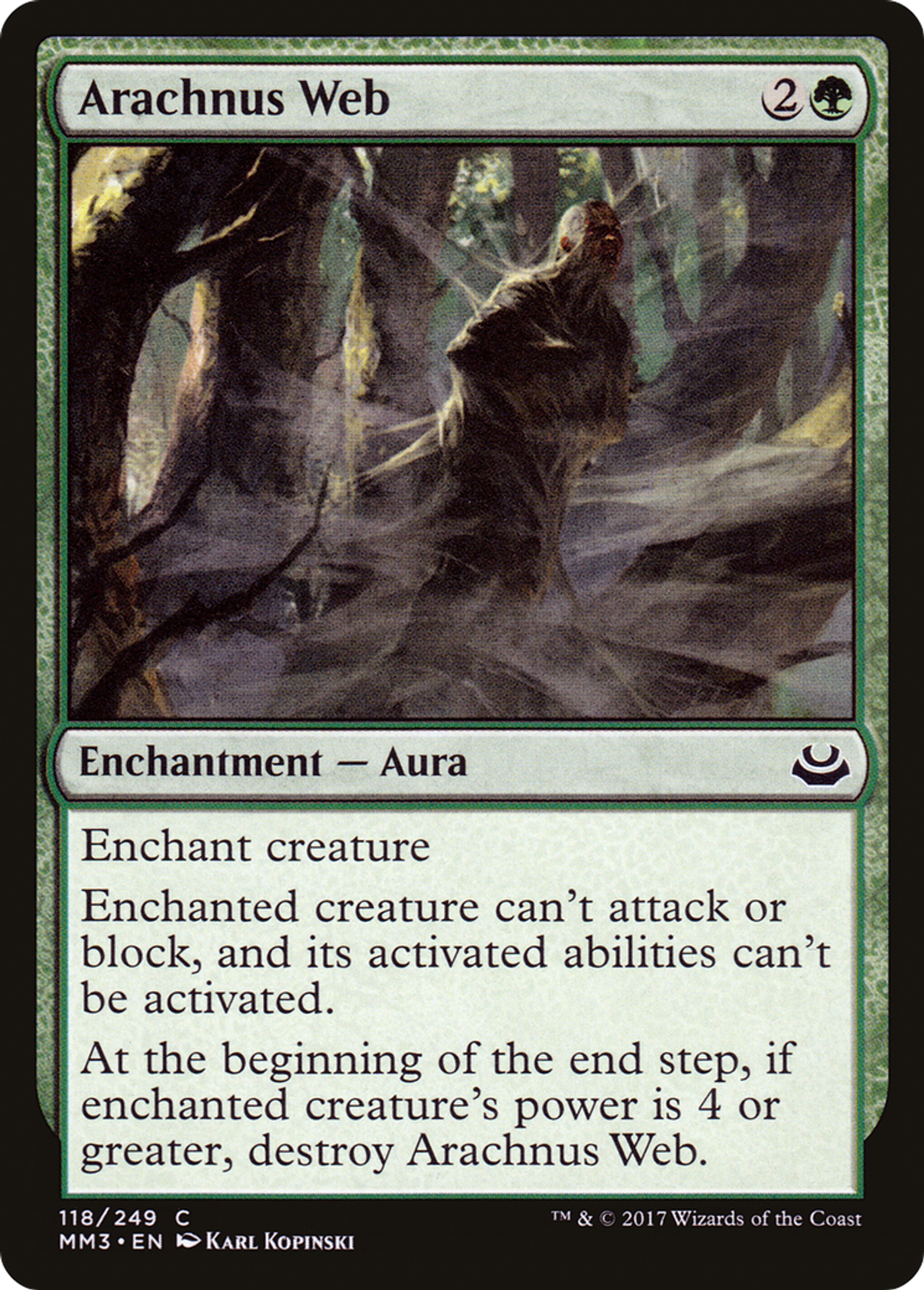 Arachnus Web — Modern Masters 2017 — Magic: The Gathering