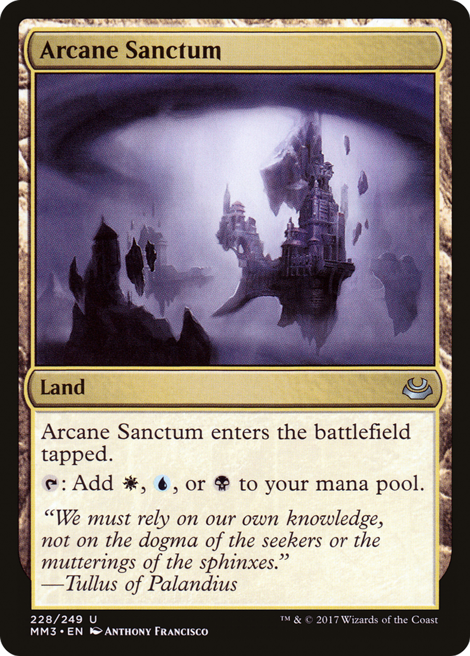 Arcane Sanctum — Modern Masters 2017 — Magic: The Gathering