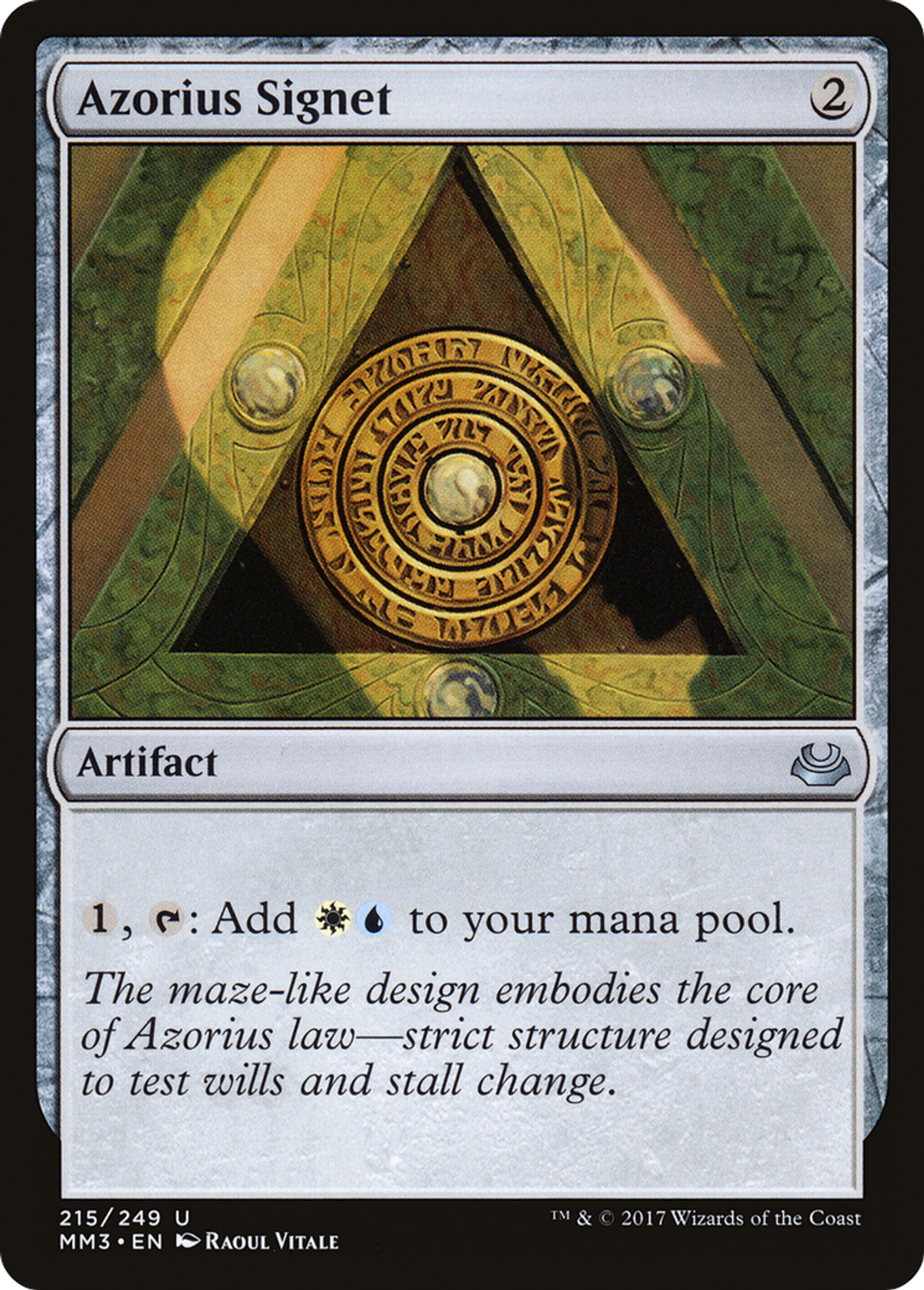 Cachet d'Azorius — Modern Masters 2017 — Magic: The Gathering