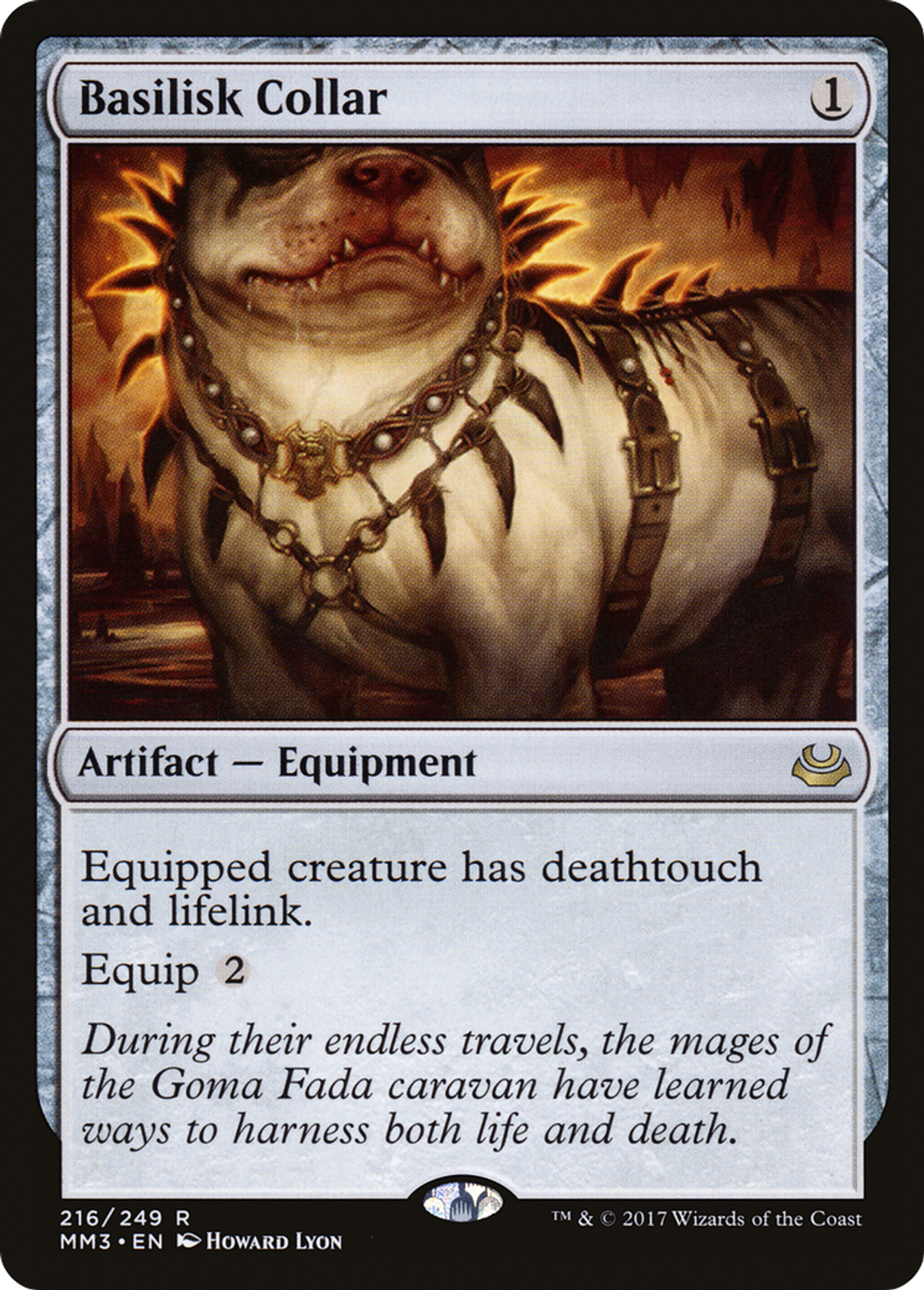 Basilisk Collar — Modern Masters 2017 — Magic: The Gathering
