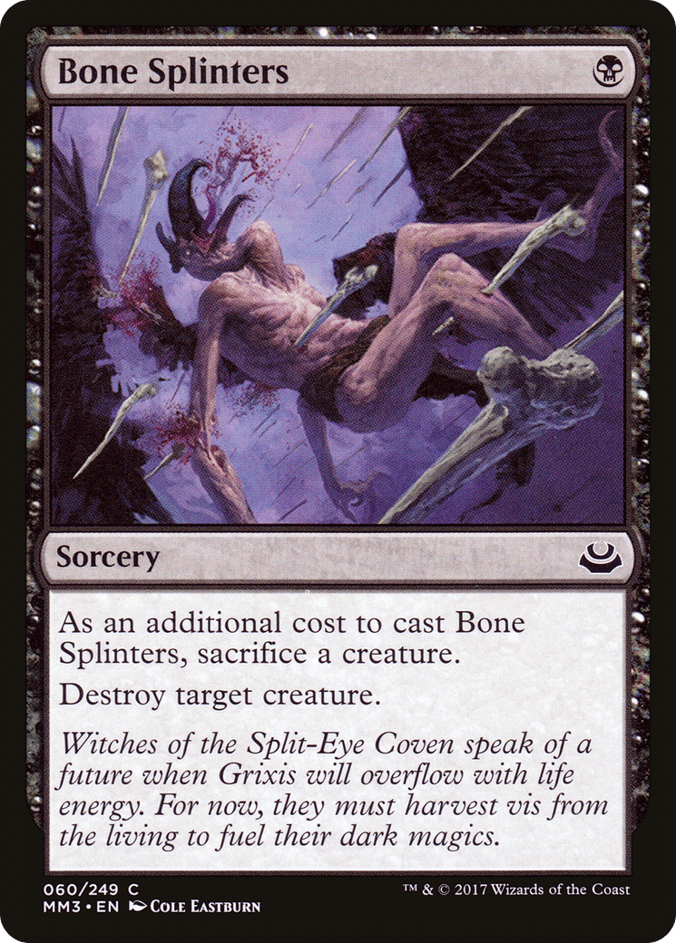 Bone Splinters — Modern Masters 2017 — Magic: The Gathering