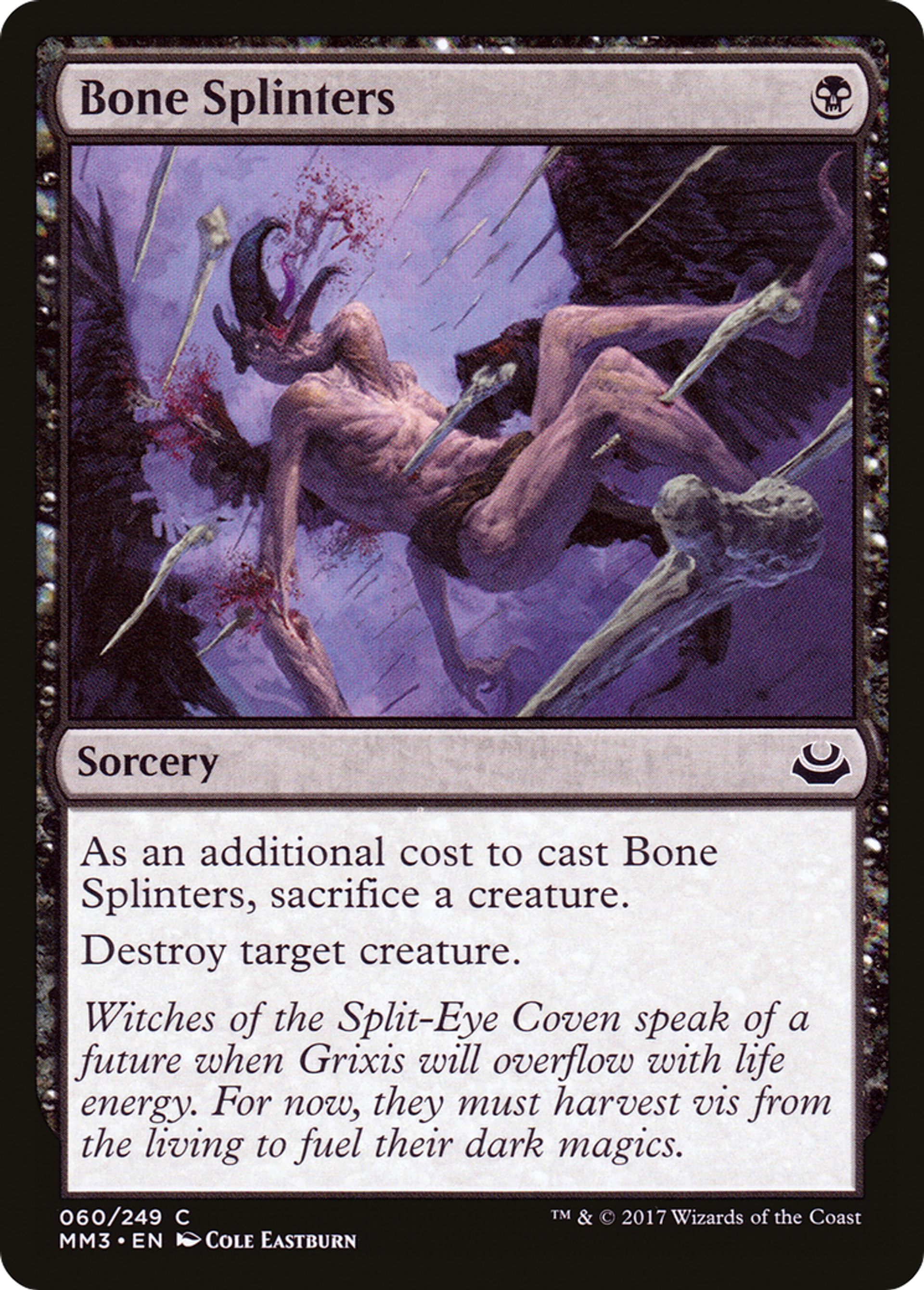 Bone Splinters — Modern Masters 2017 — Magic: The Gathering