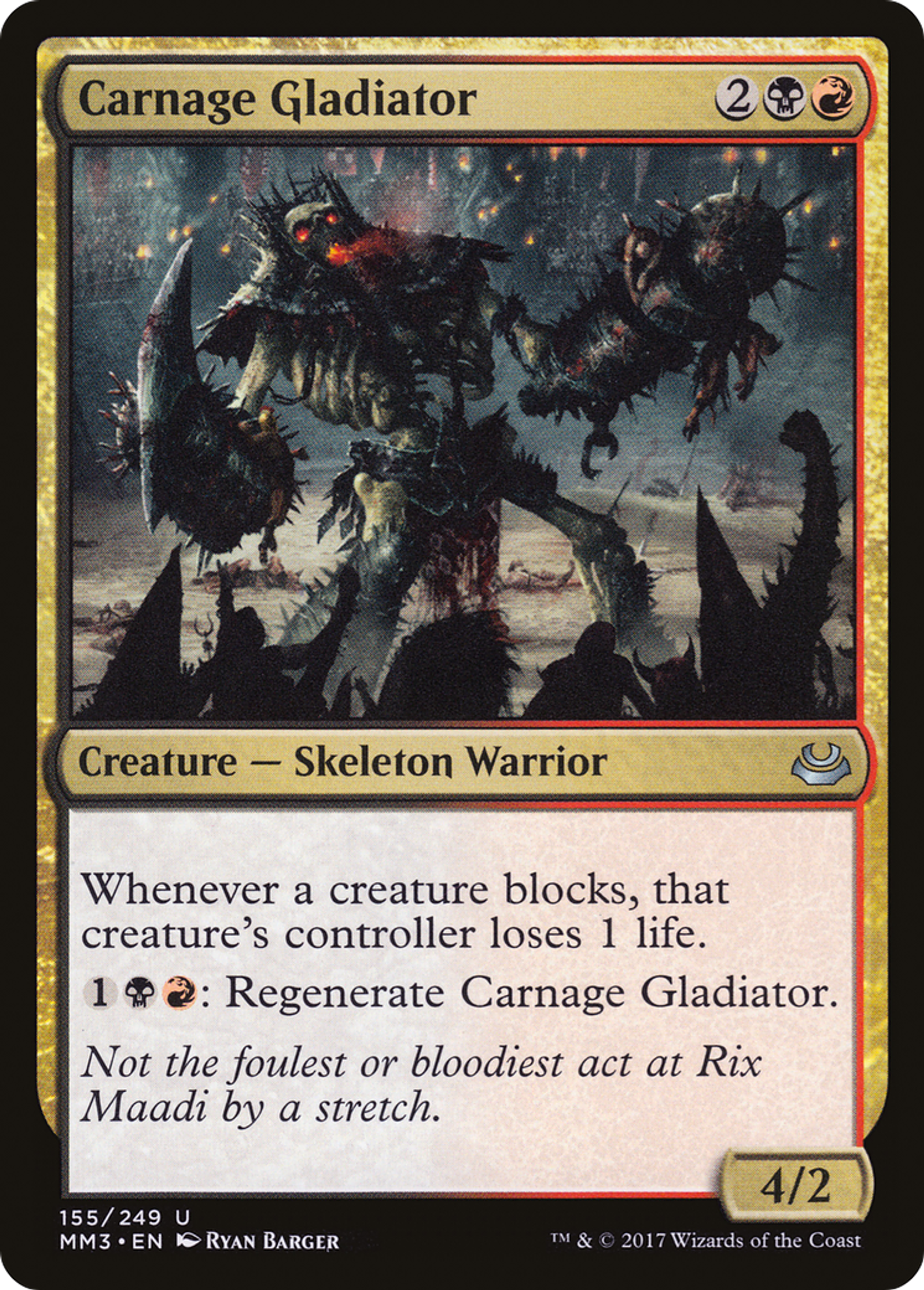 Carnage Gladiator — Modern Masters 2017 — Magic: The Gathering
