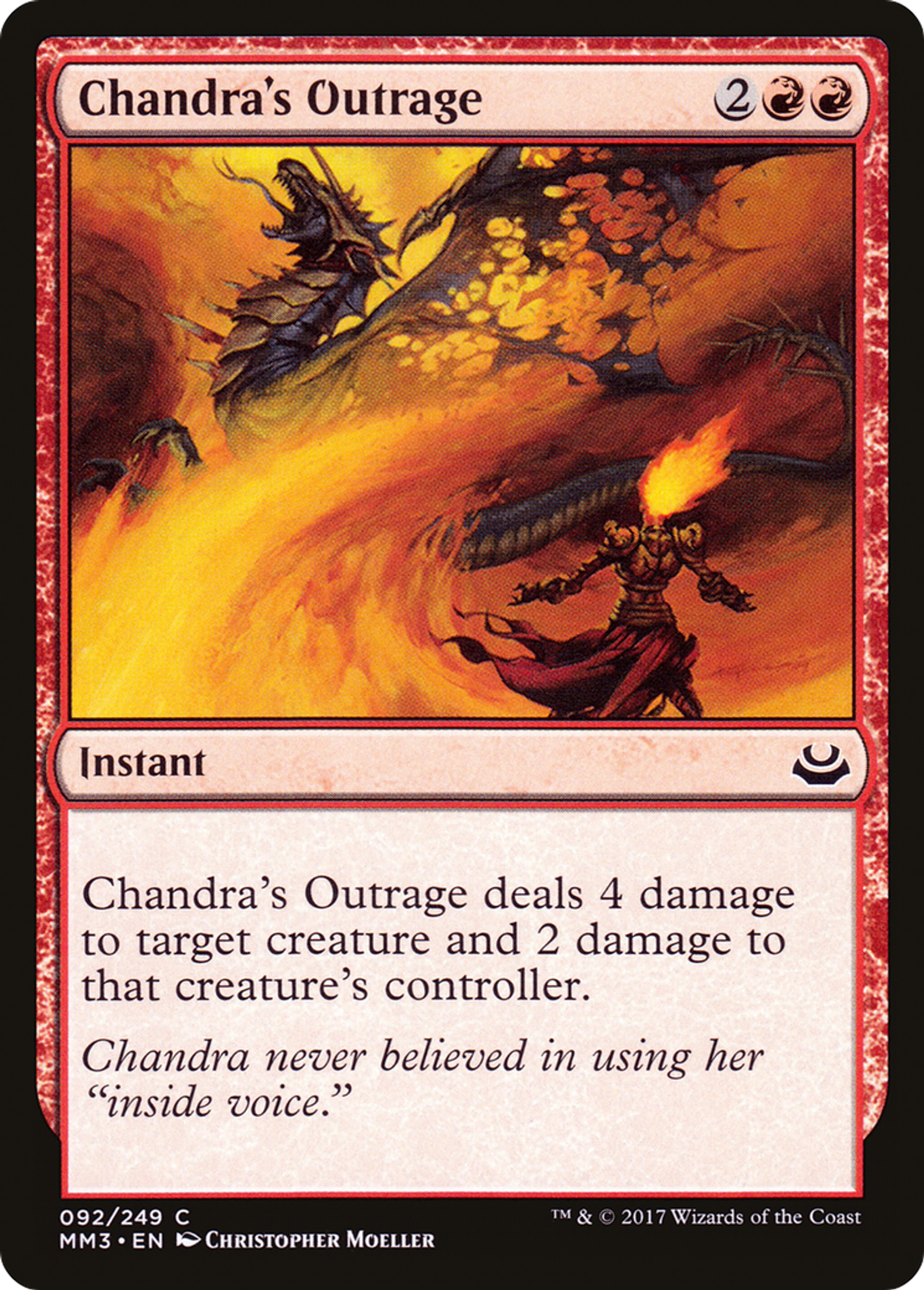 Chandra's Outrage — Modern Masters 2017 — Magic: The Gathering