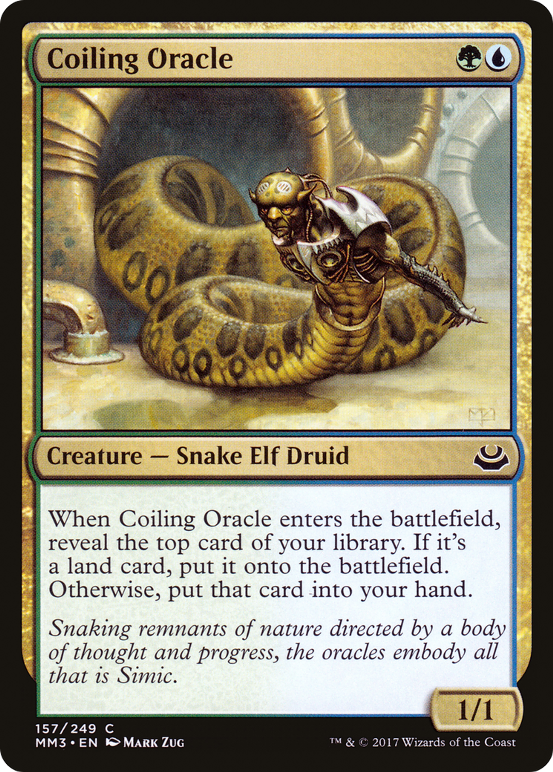 Coiling Oracle — Modern Masters 2017 — Magic: The Gathering