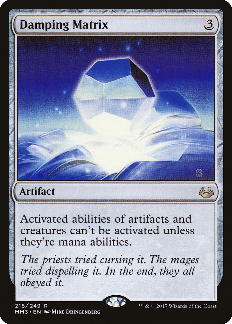 Damping Matrix — Modern Masters 2017 — Magic: The Gathering