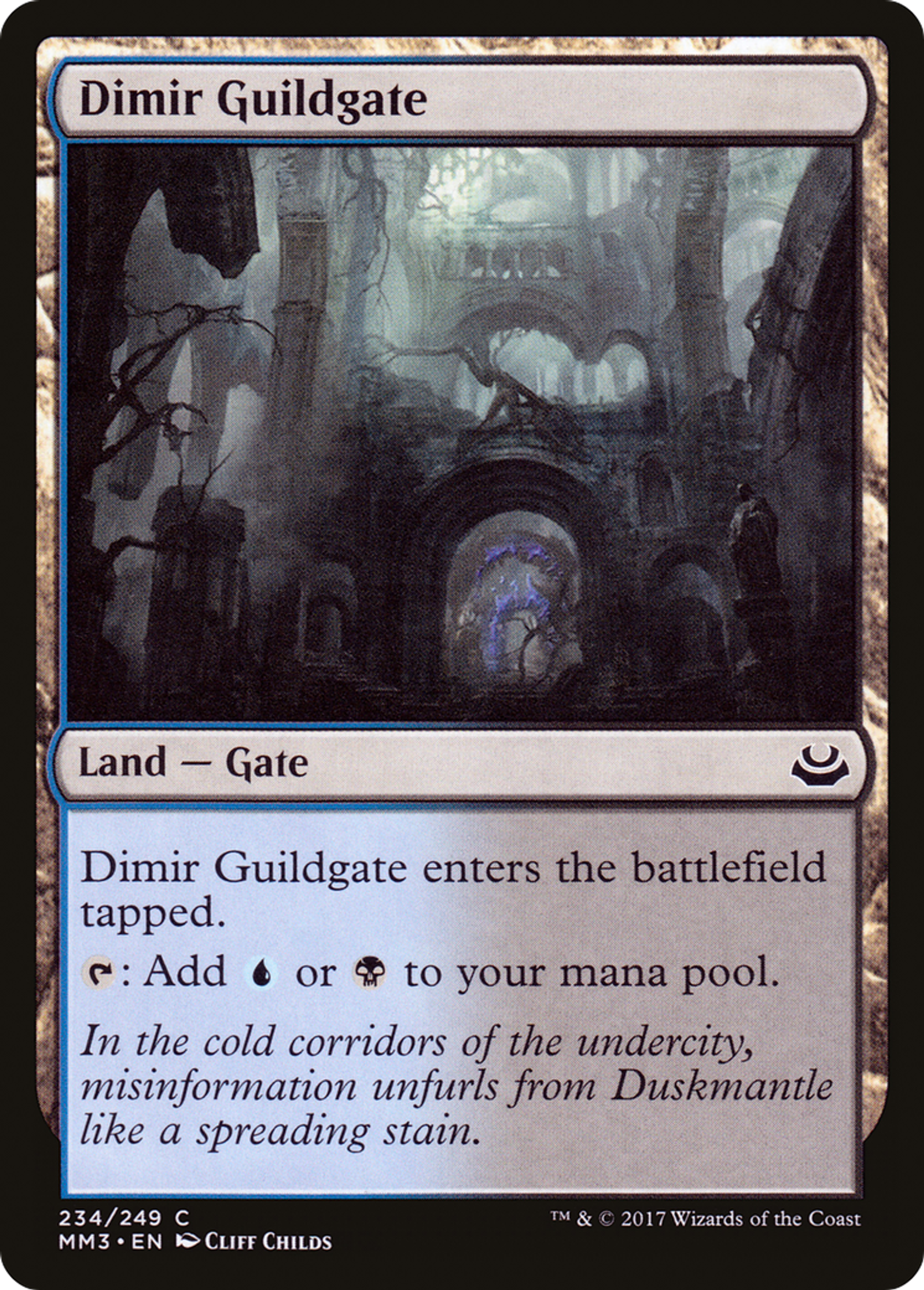 Dimir Guildgate — Modern Masters 2017 — Magic: The Gathering
