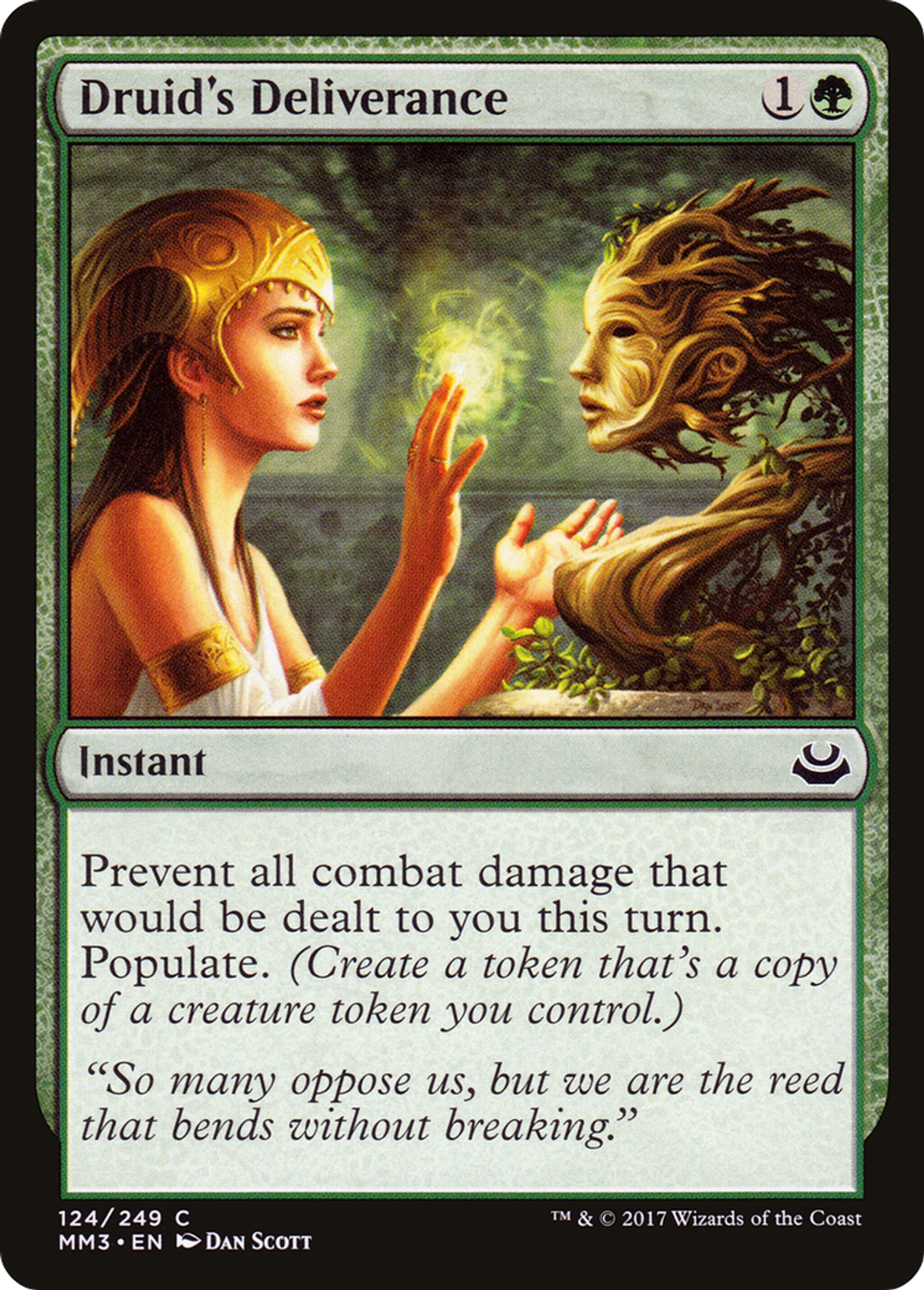 Druid's Deliverance — Modern Masters 2017 — Magic: The Gathering