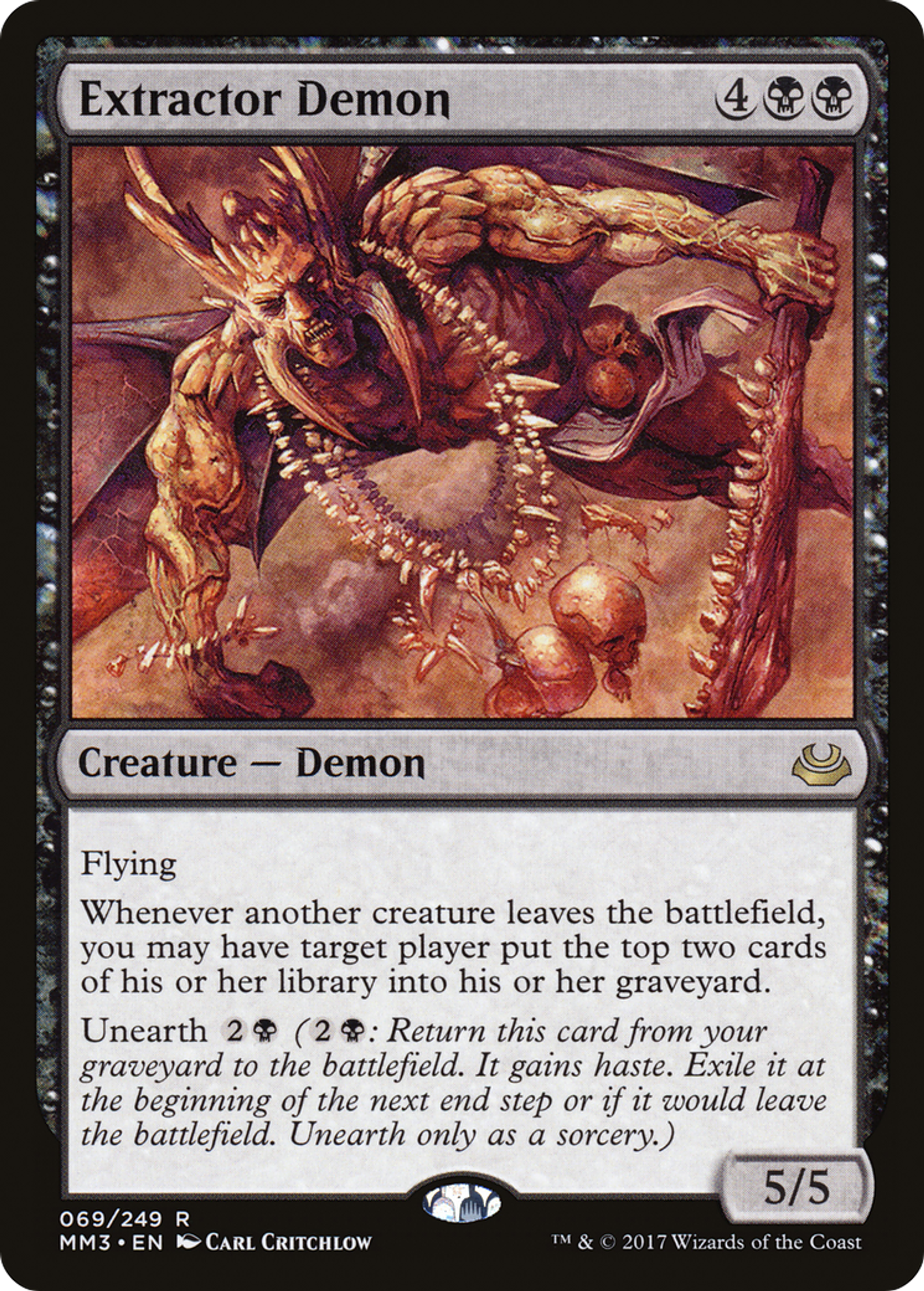 Extractor Demon — Modern Masters 2017 — Magic: The Gathering
