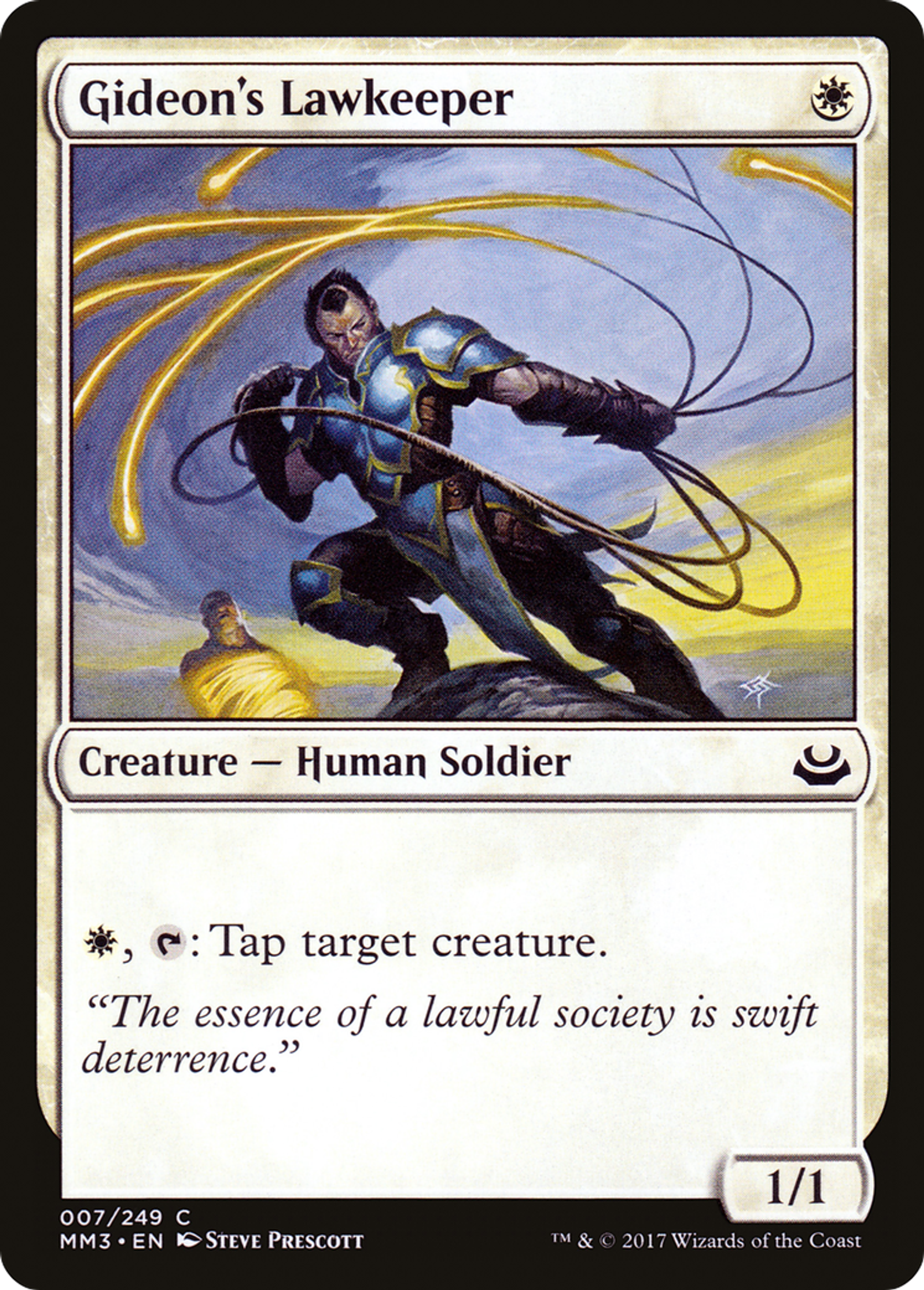Gideon's Lawkeeper — Modern Masters 2017 — Magic: The Gathering