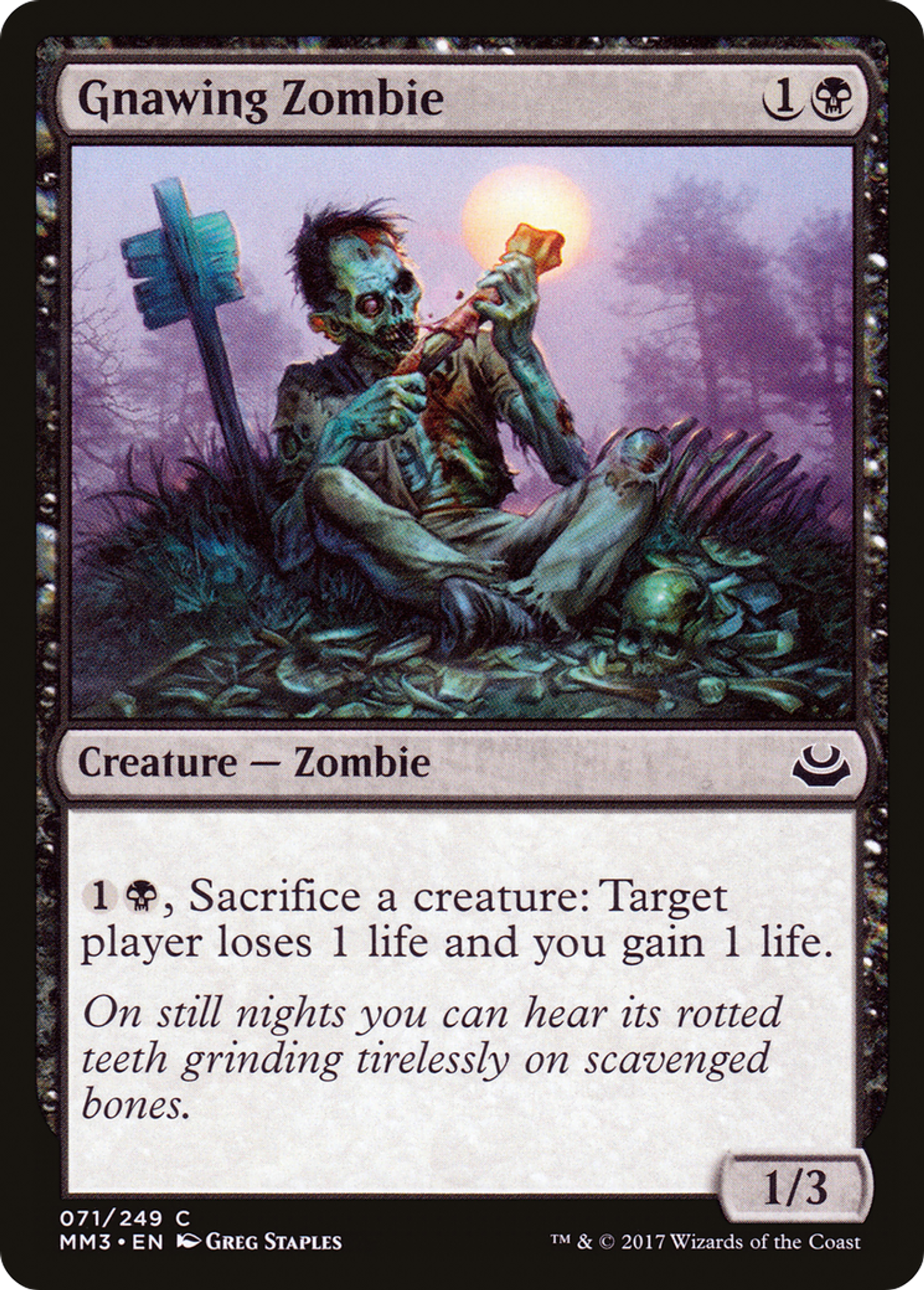 Gnawing Zombie — Modern Masters 2017 — Magic: The Gathering