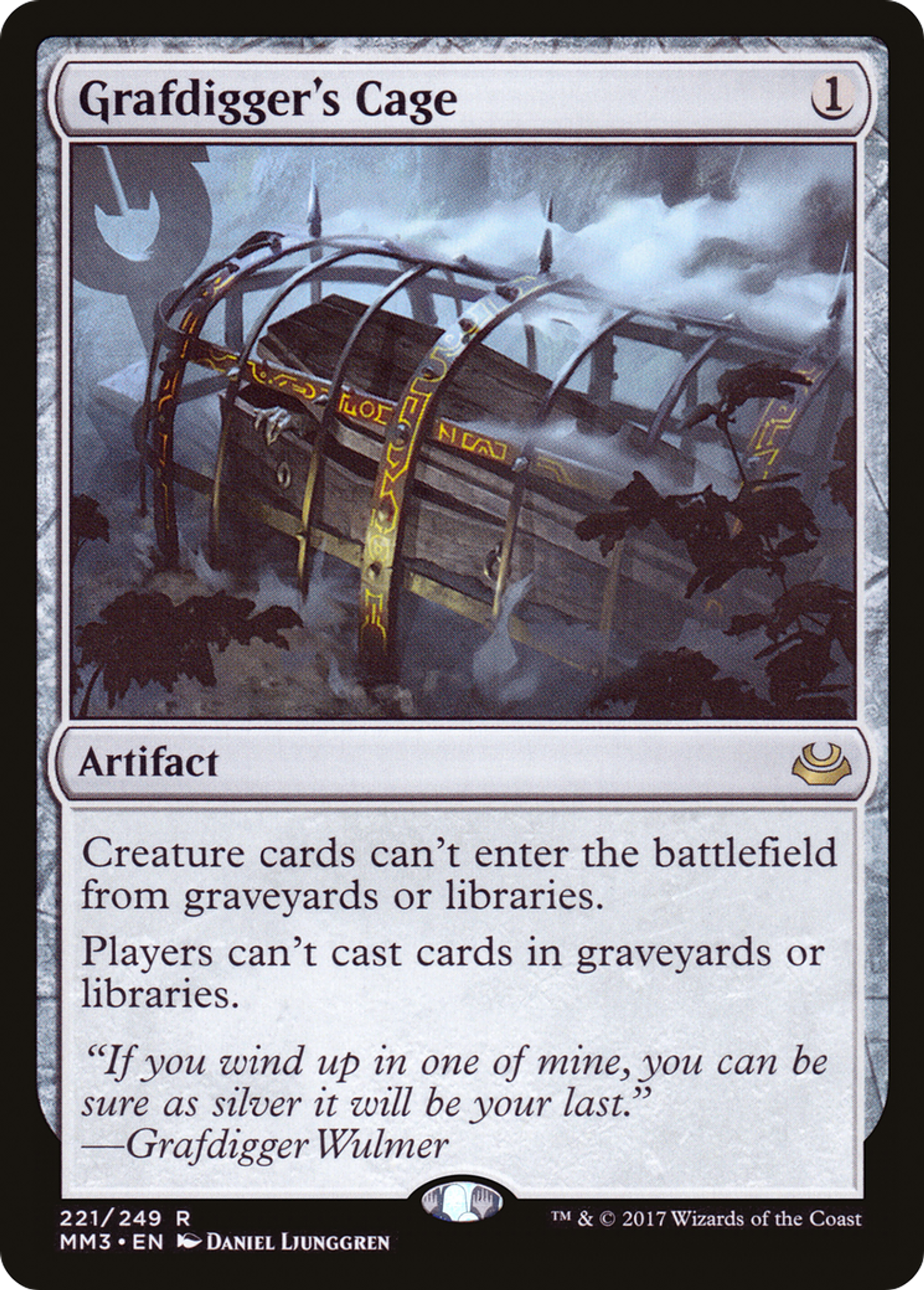 Grafdigger's Cage — Modern Masters 2017 — Magic: The Gathering