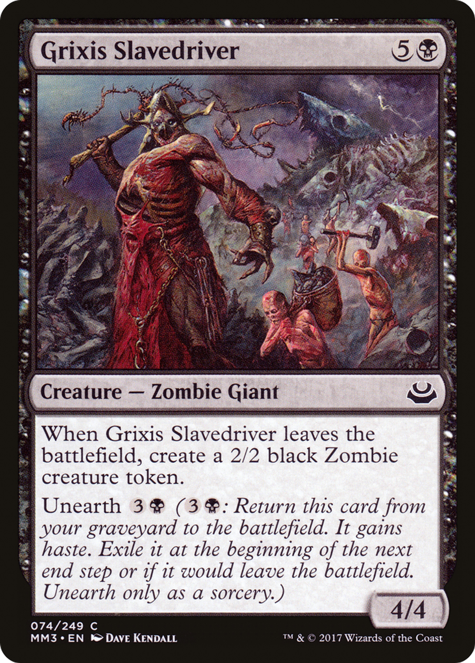 Grixis Slavedriver — Modern Masters 2017 — Magic: The Gathering