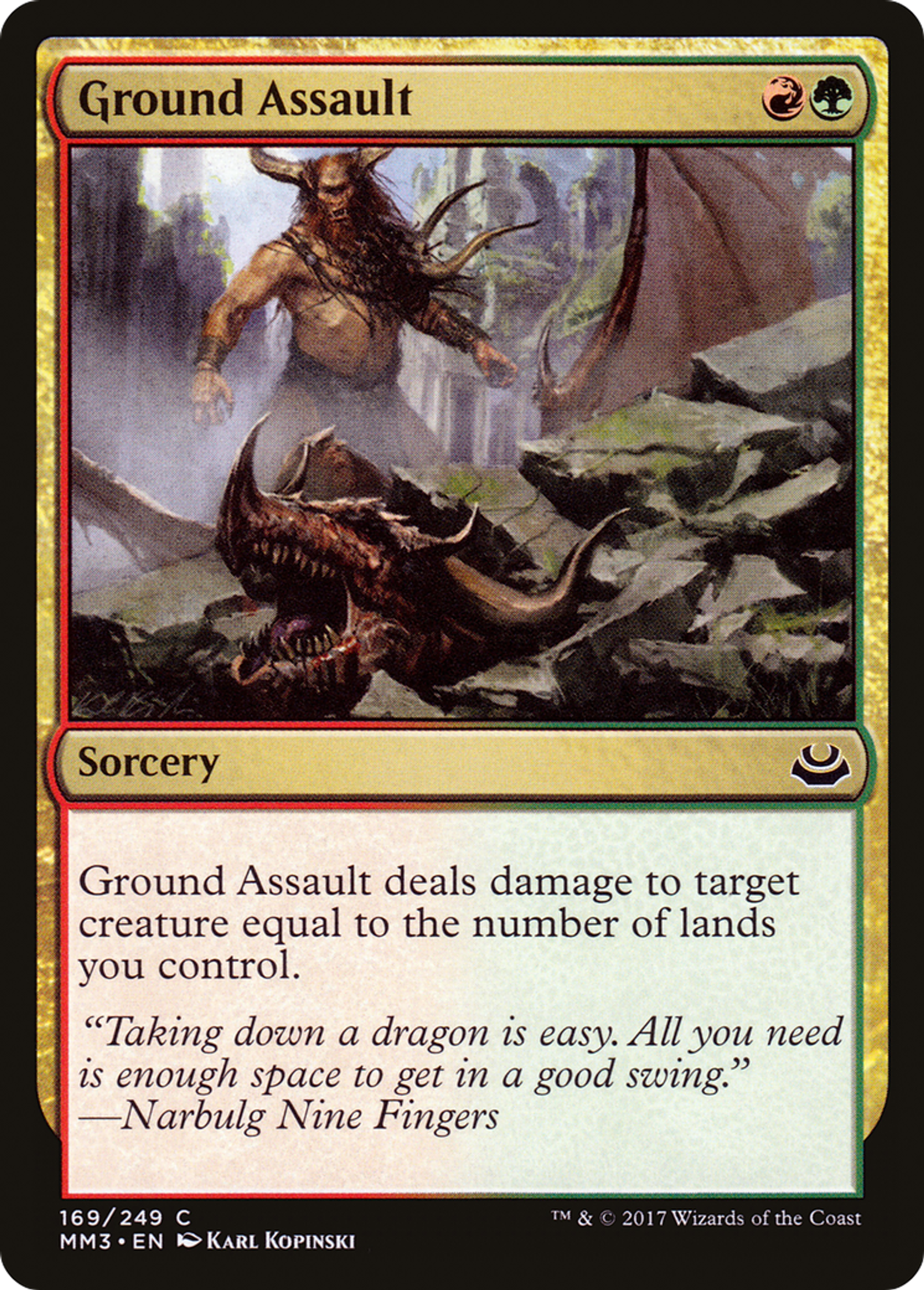 Ground Assault — Modern Masters 2017 — Magic: The Gathering