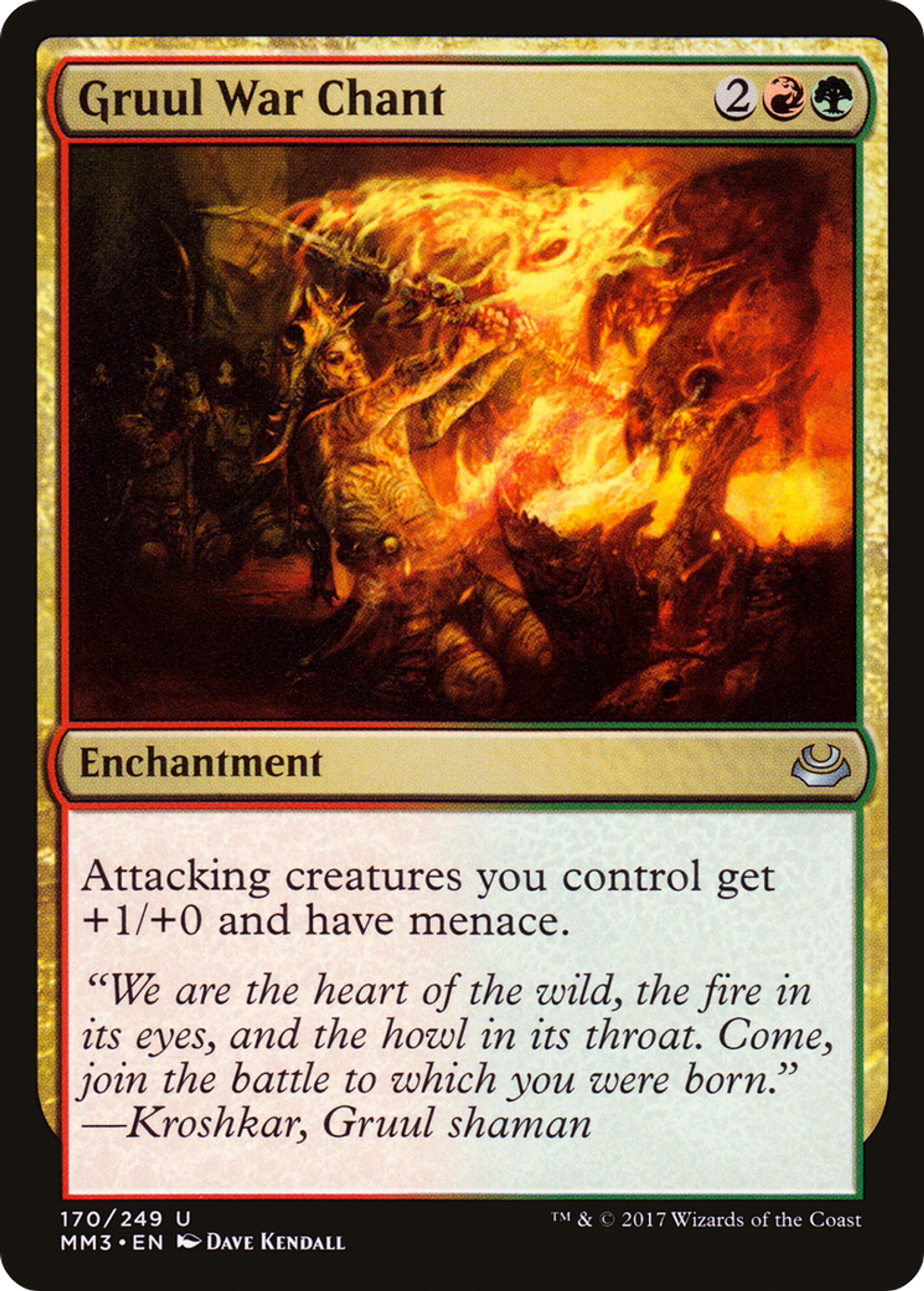 Gruul War Chant — Modern Masters 2017 — Magic: The Gathering