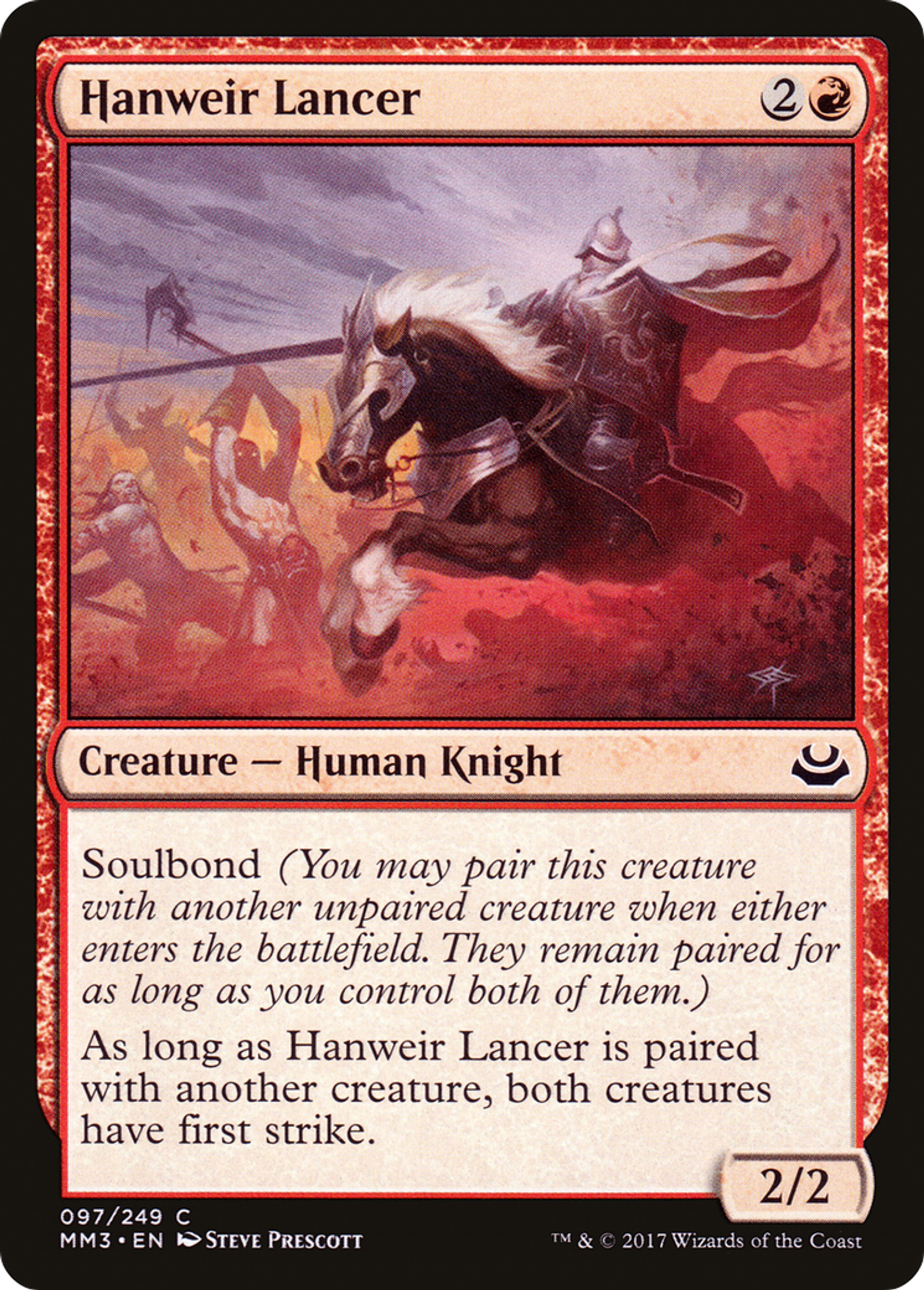 Hanweir Lancer — Modern Masters 2017 — Magic: The Gathering