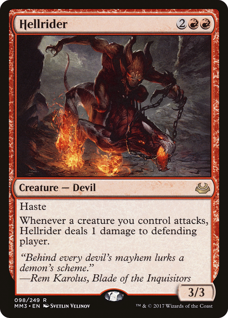Hellrider — Modern Masters 2017 — Magic: The Gathering