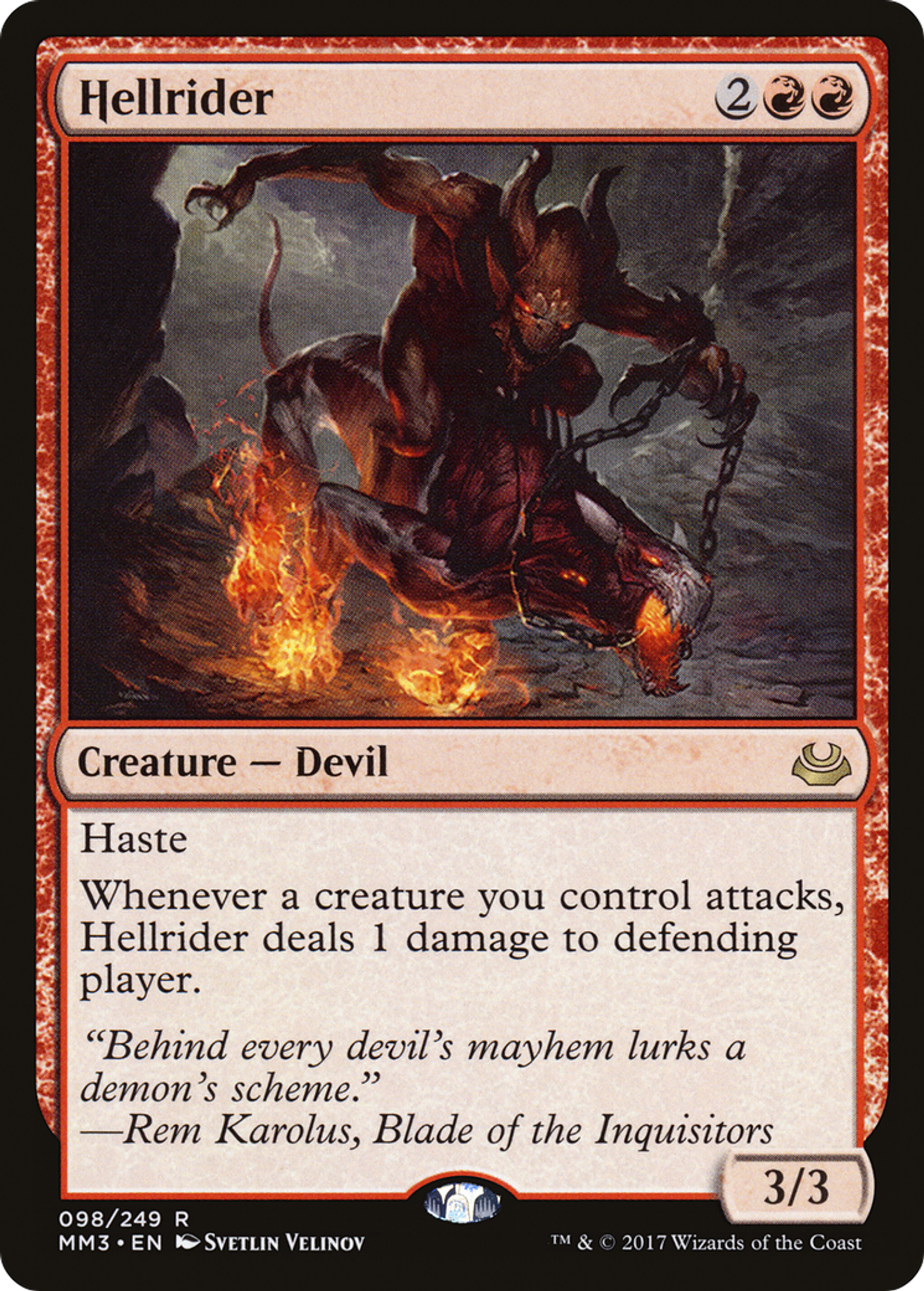 Hellrider — Modern Masters 2017 — Magic: The Gathering