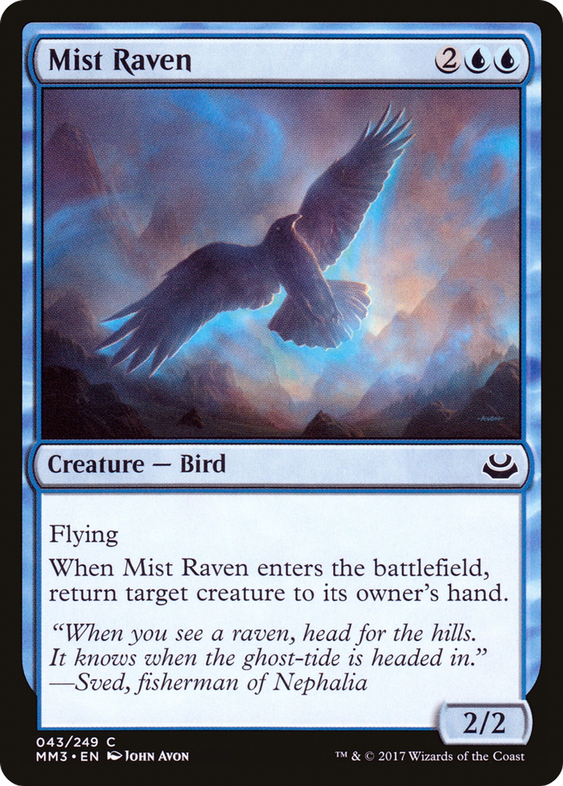 Mist Raven — Modern Masters 2017 — Magic: The Gathering