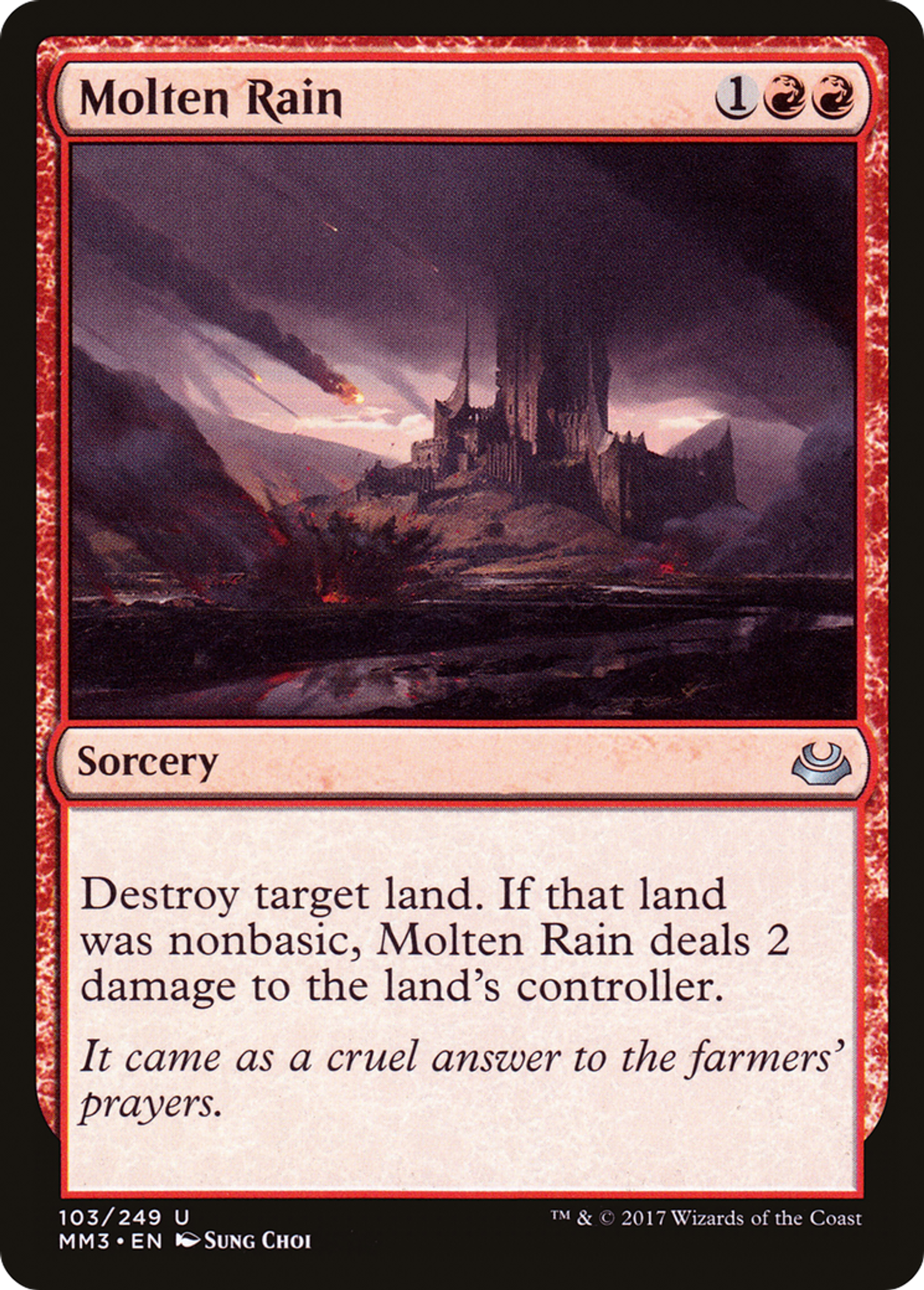 Molten Rain — Modern Masters 2017 — Magic: The Gathering