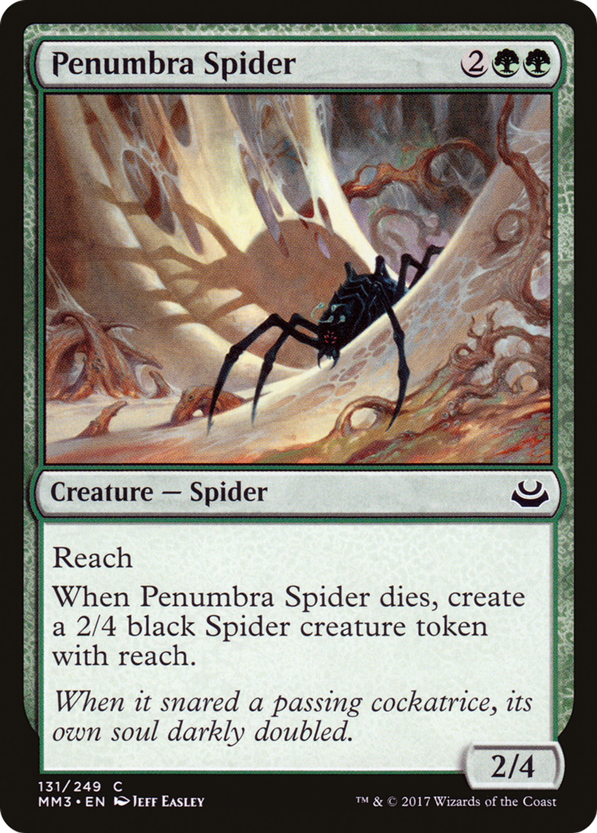 Penumbra Spider — Modern Masters 2017 — Magic: The Gathering