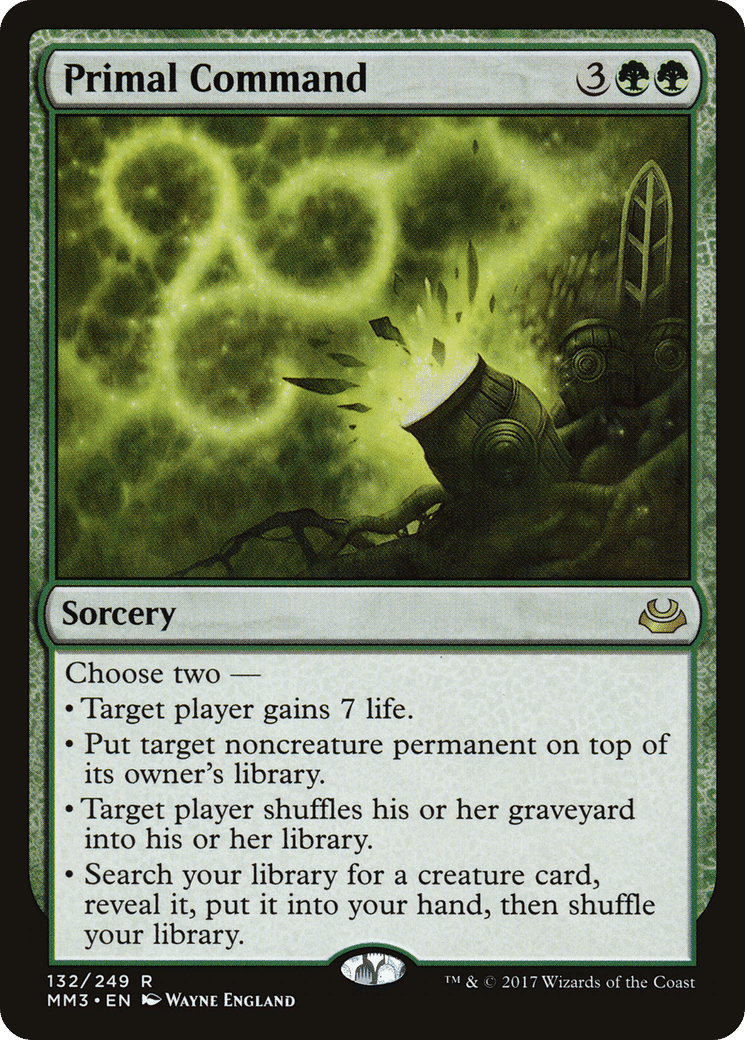 Primal Command — Modern Masters 2017 — Magic: The Gathering
