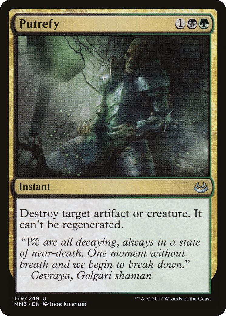 Putrefy — Modern Masters 2017 — Magic: The Gathering