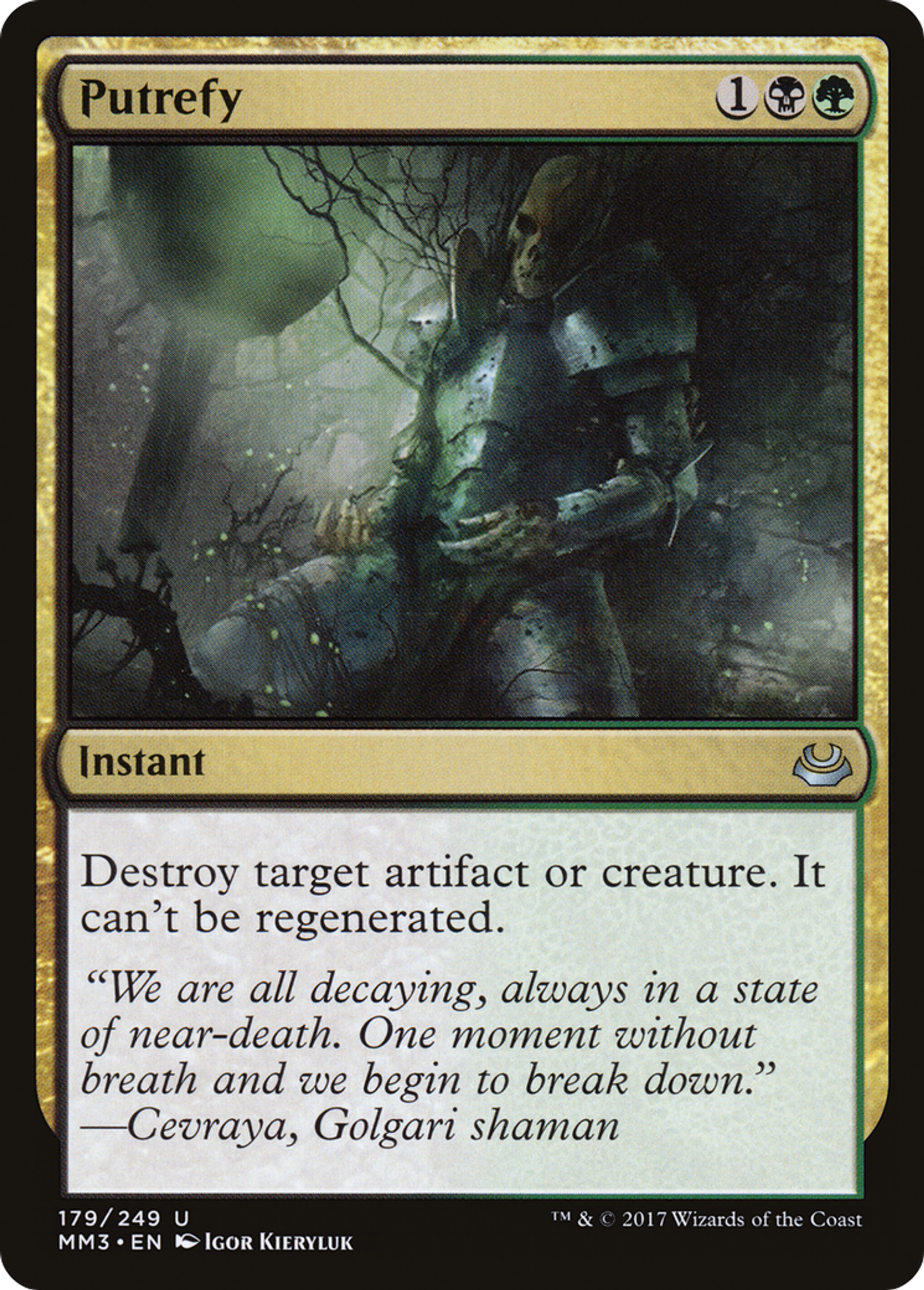 Putrefy — Modern Masters 2017 — Magic: The Gathering