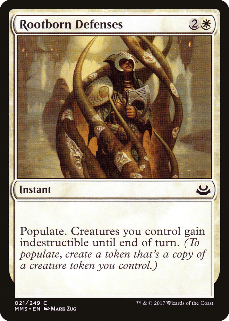 Rootborn Defenses — Modern Masters 2017 — Magic: The Gathering