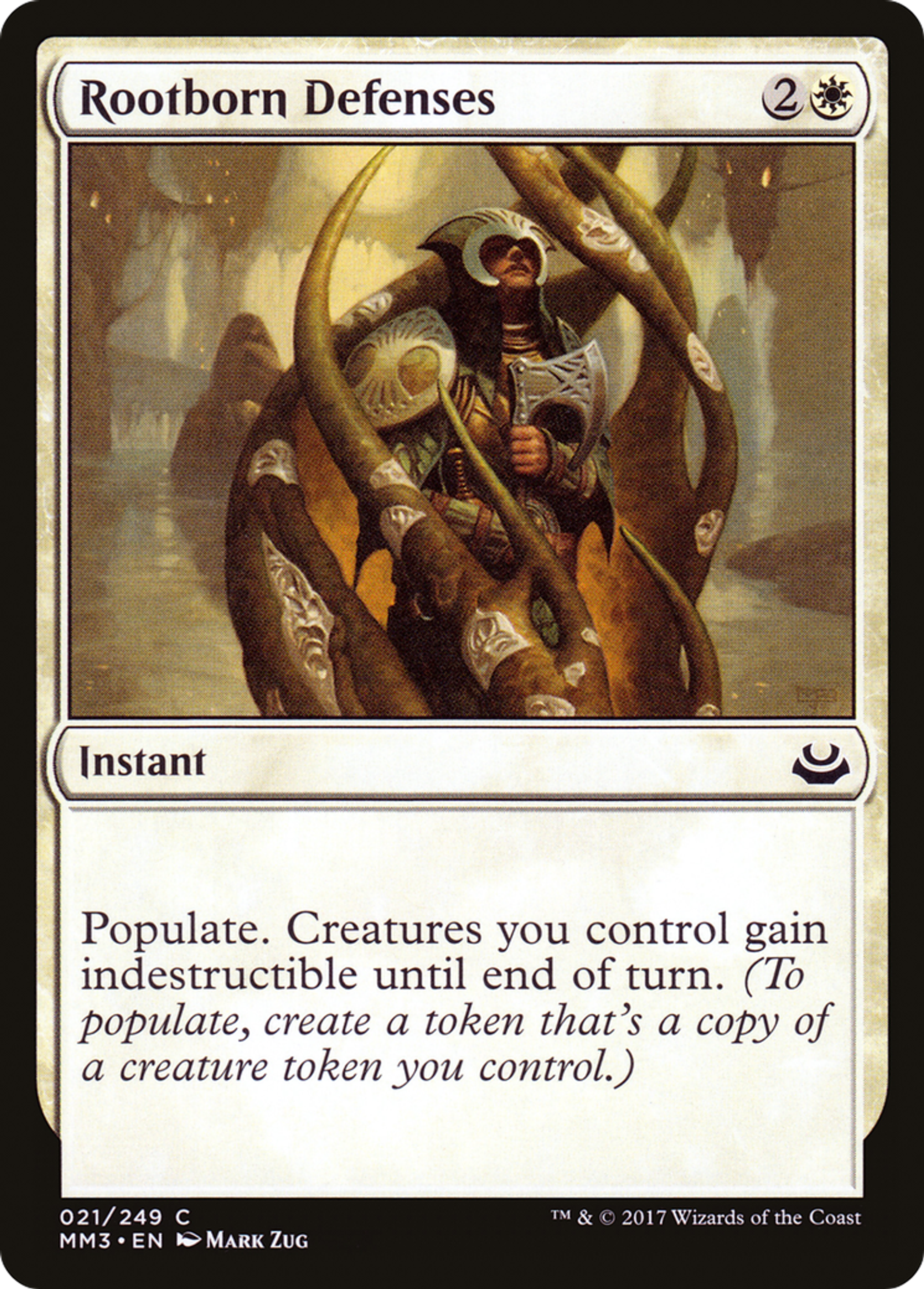 Rootborn Defenses — Modern Masters 2017 — Magic: The Gathering