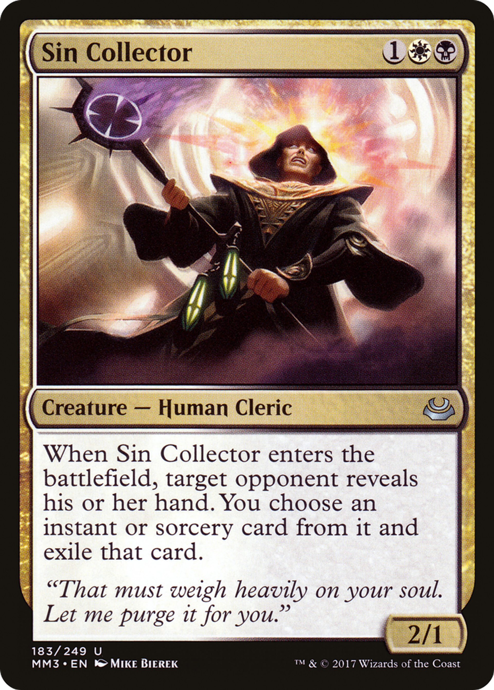 Sin Collector — Modern Masters 2017 — Magic: The Gathering
