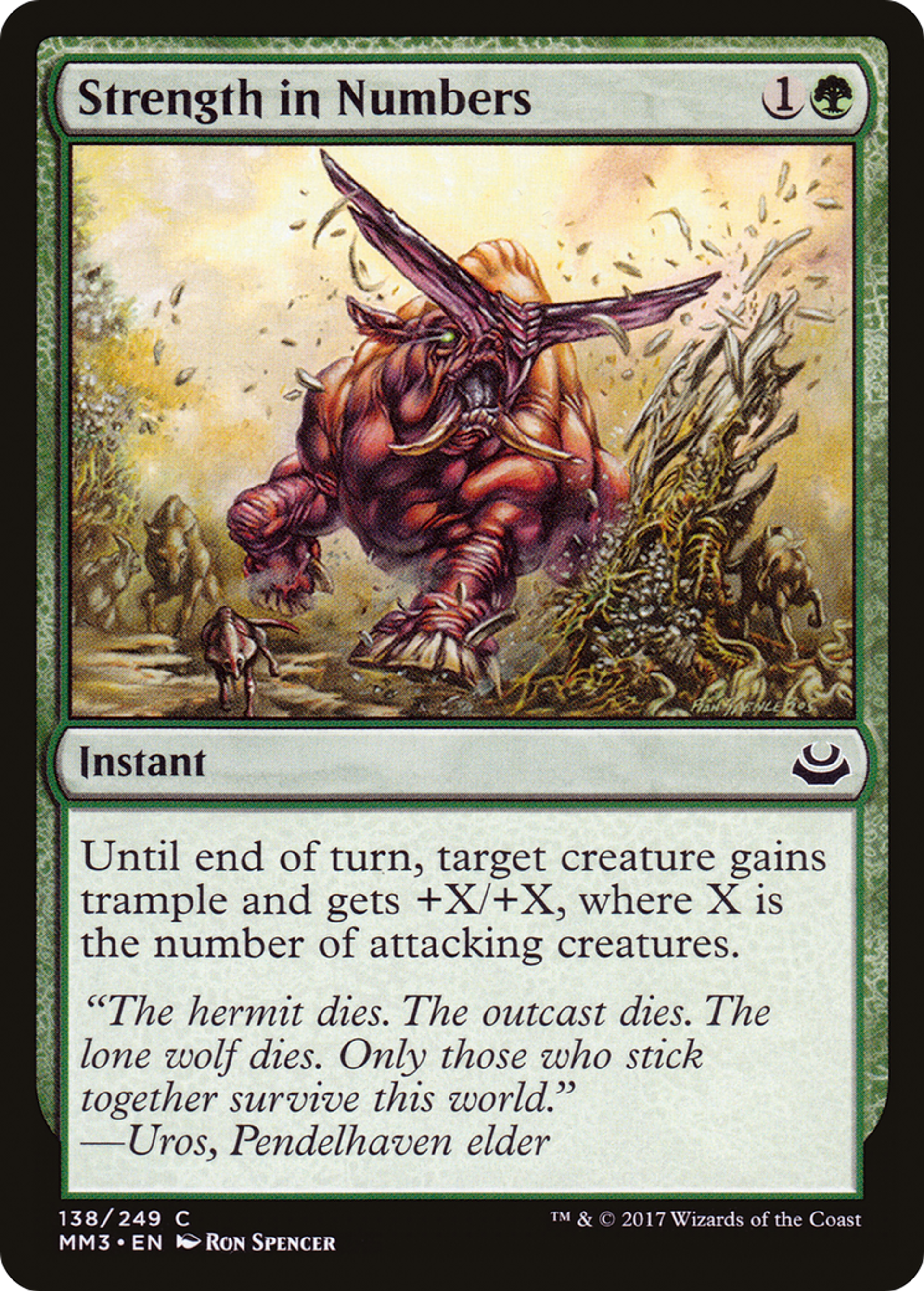 Strength in Numbers — Modern Masters 2017 — Magic: The Gathering