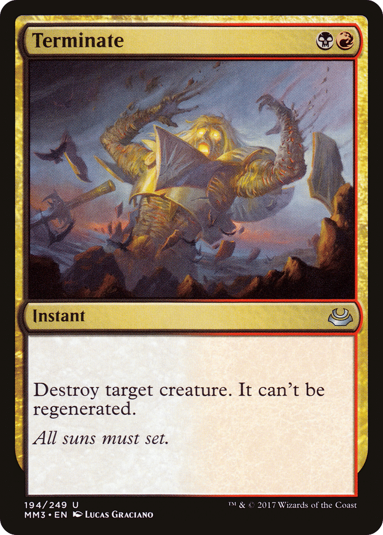 Terminate — Modern Masters 2017 — Magic: The Gathering
