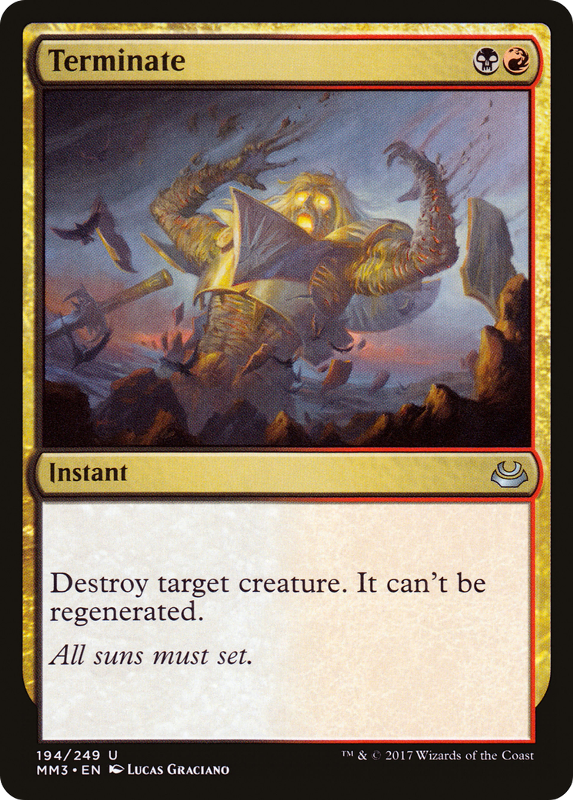 Terminate — Modern Masters 2017 — Magic: The Gathering