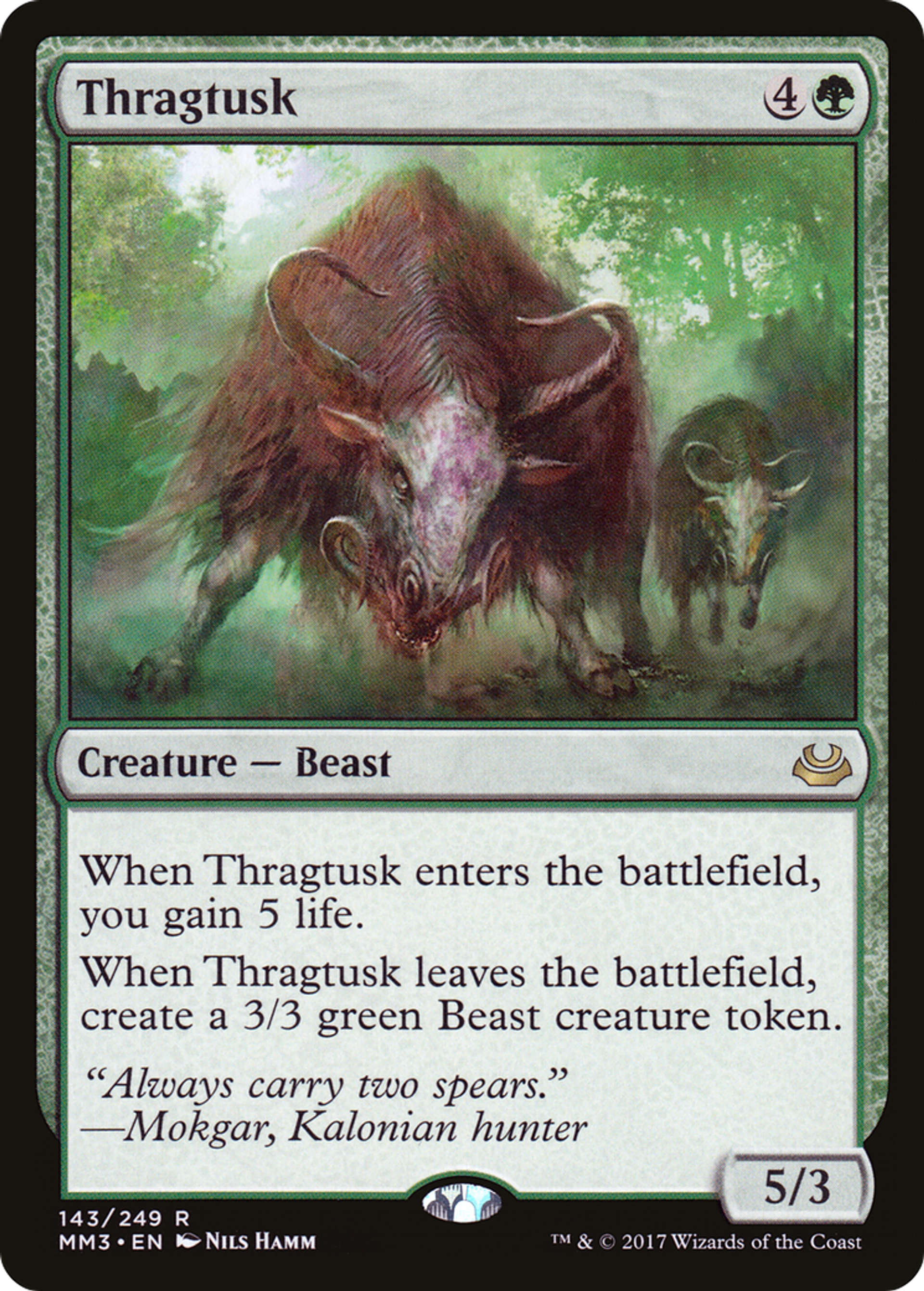 Thragtusk — Modern Masters 2017 — Magic: The Gathering