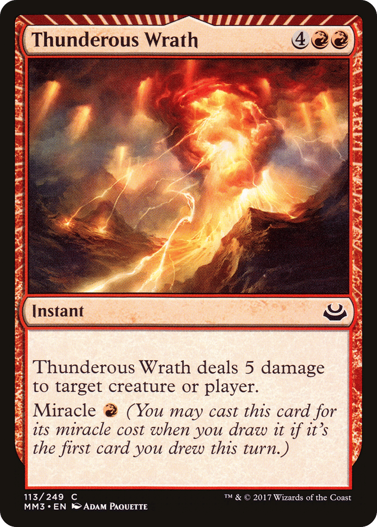 Thunderous Wrath — Modern Masters 2017 — Magic: The Gathering