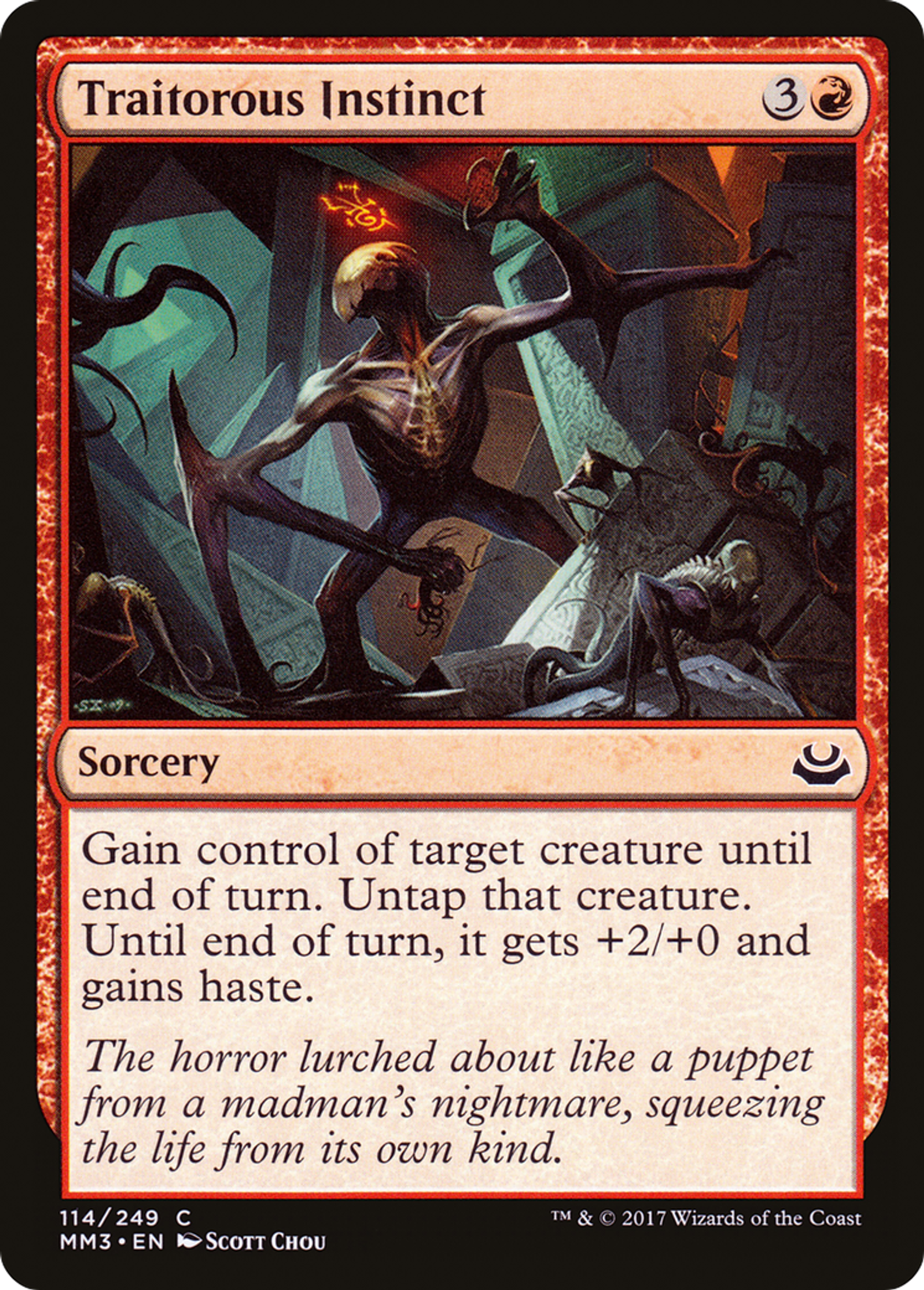 Traitorous Instinct — Modern Masters 2017 — Magic: The Gathering