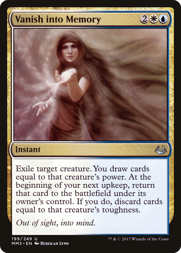 Vanish into Memory — Modern Masters 2017 — Magic: The Gathering