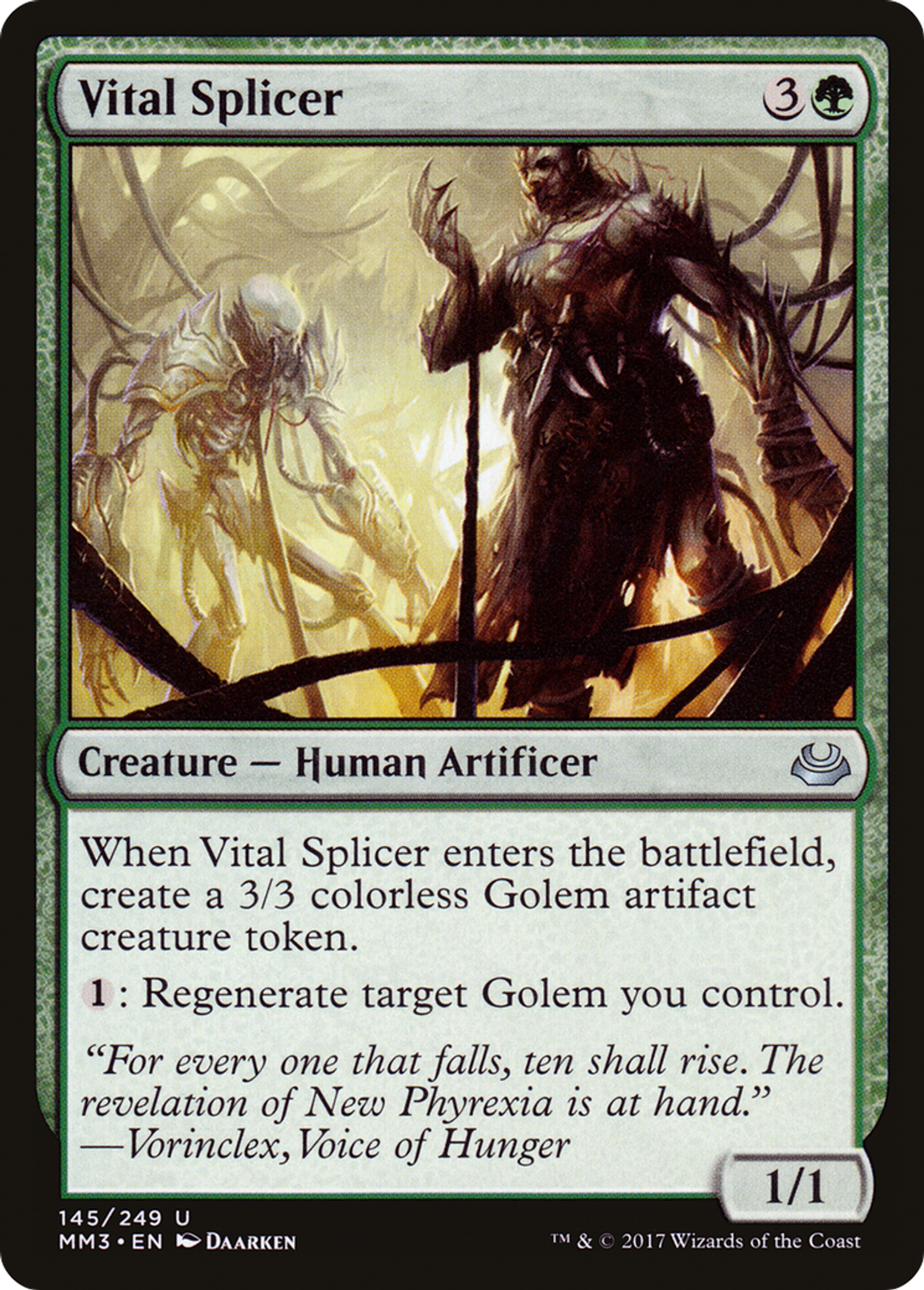 Vital Splicer — Modern Masters 2017 — Magic: The Gathering