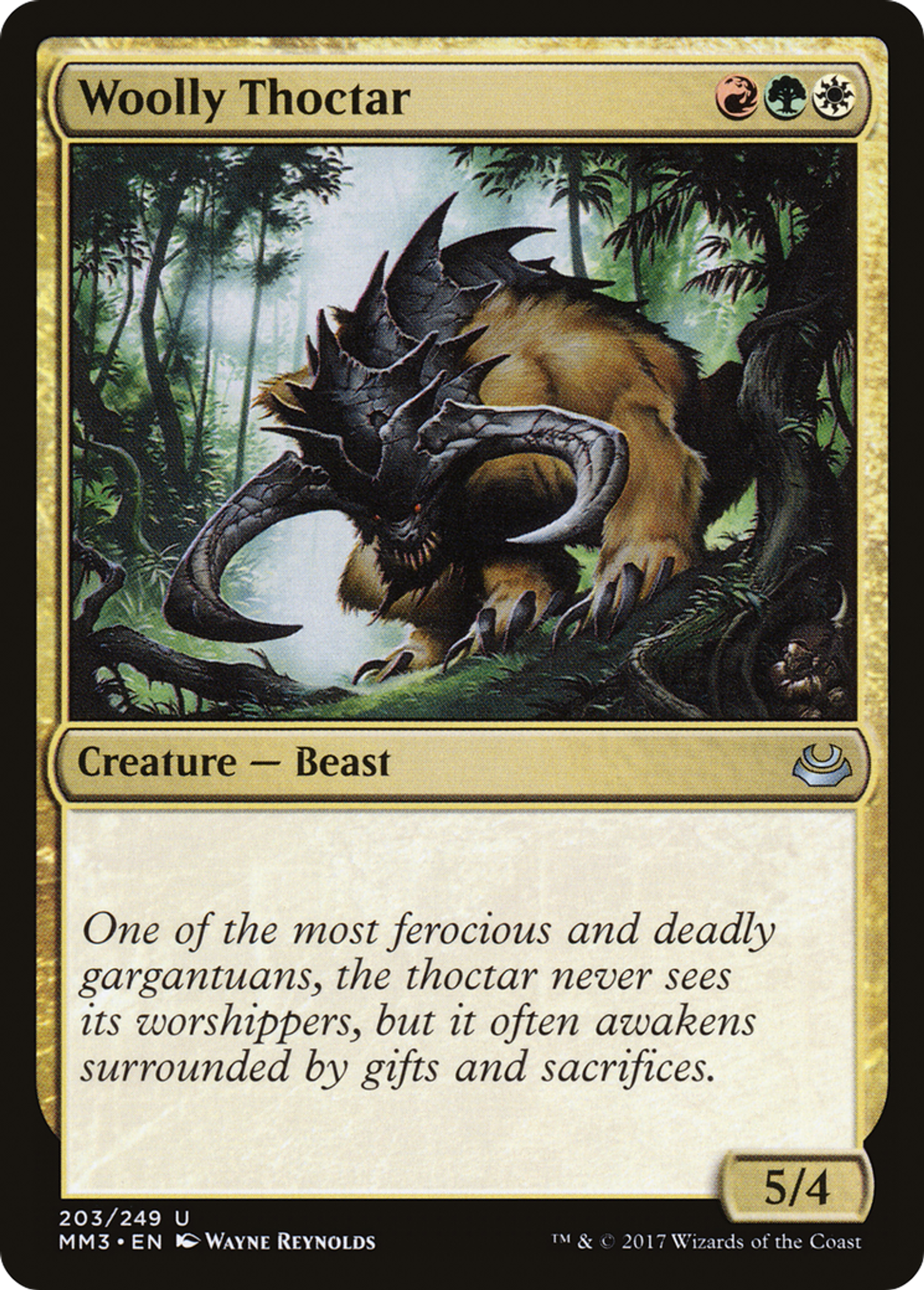 Woolly Thoctar — Modern Masters 2017 — Magic: The Gathering