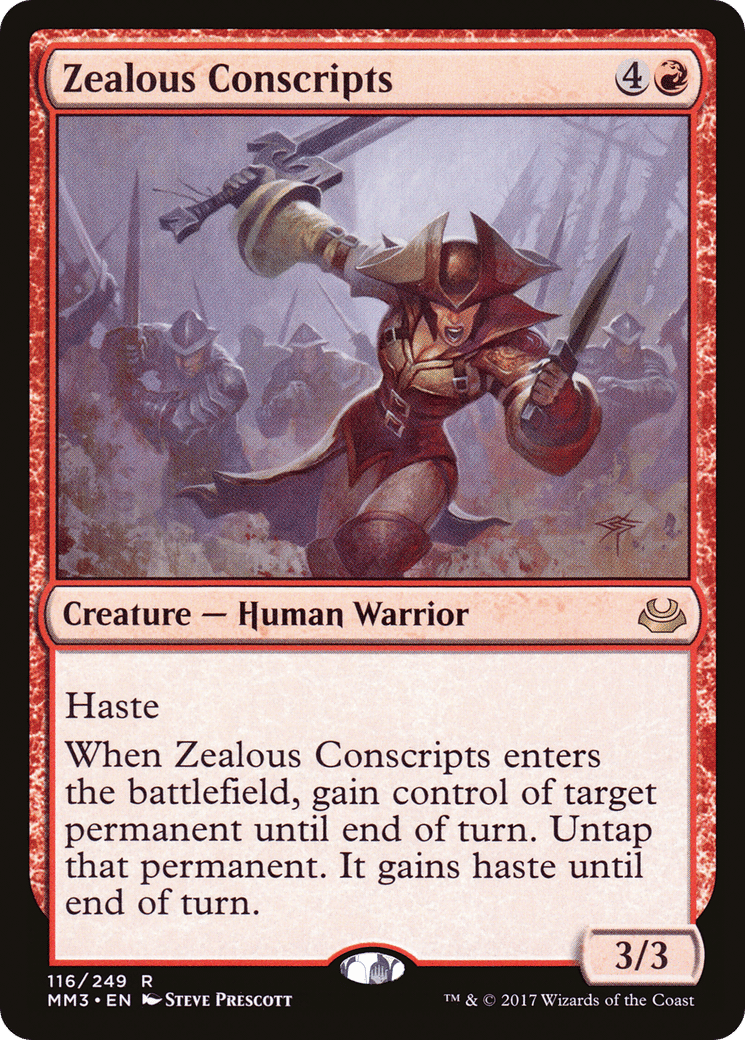 Zealous Conscripts — Modern Masters 2017 — Magic: The Gathering