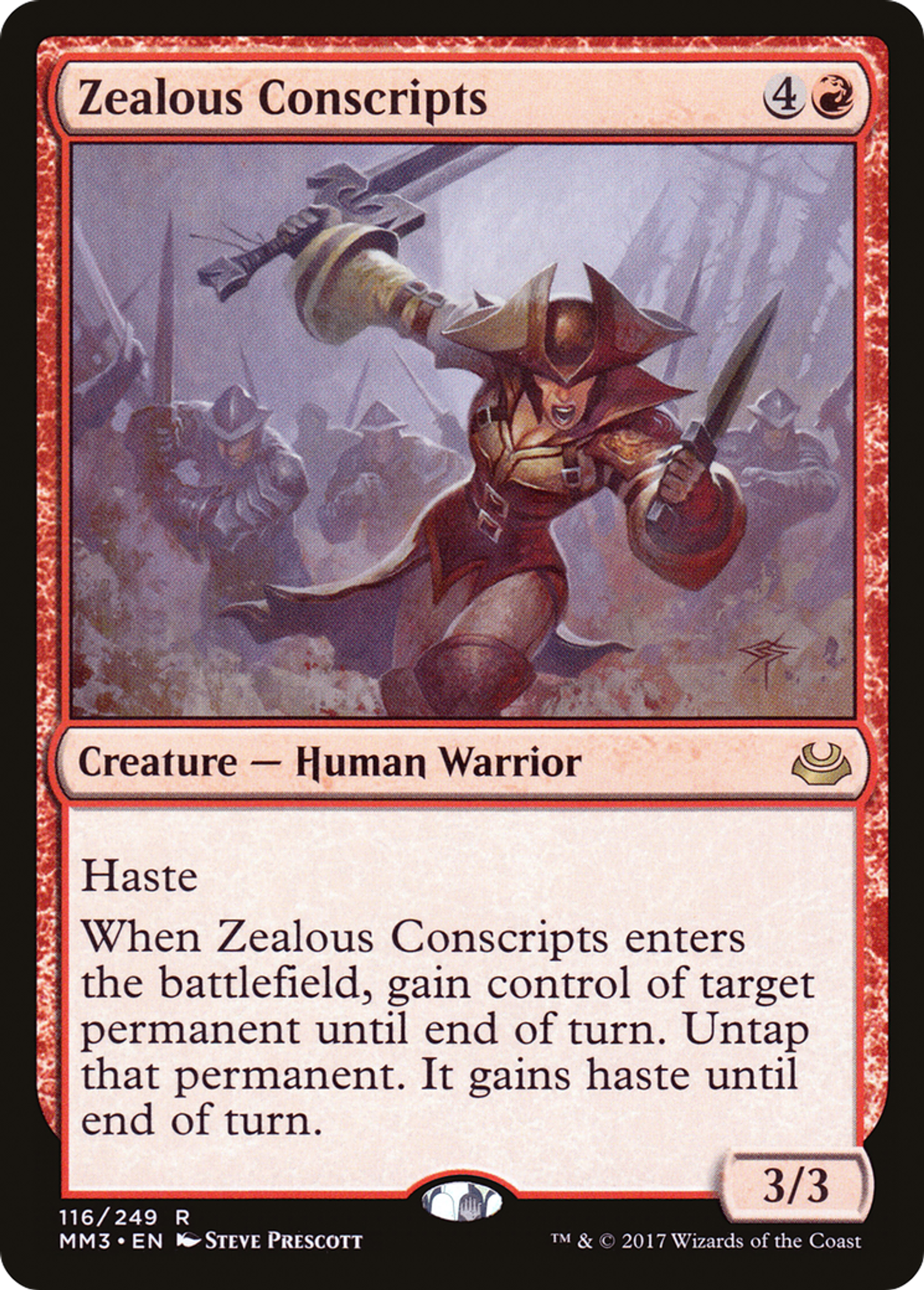 Zealous Conscripts — Modern Masters 2017 — Magic: The Gathering